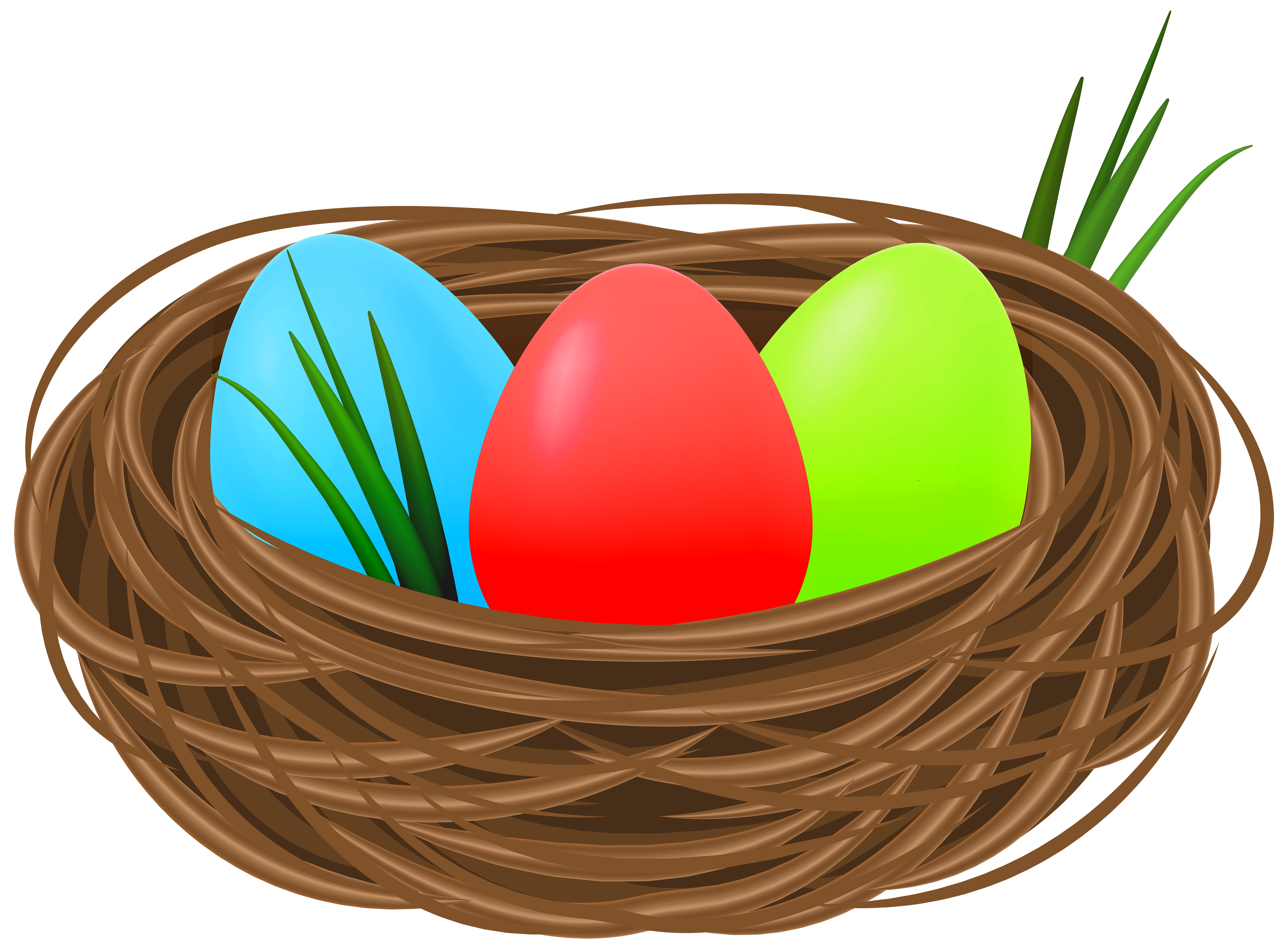 Easter Eggs in Nest Decorative Transparent Image​ | Gallery Yopriceville -  High-Quality Free Images and Transparent PNG Clipart