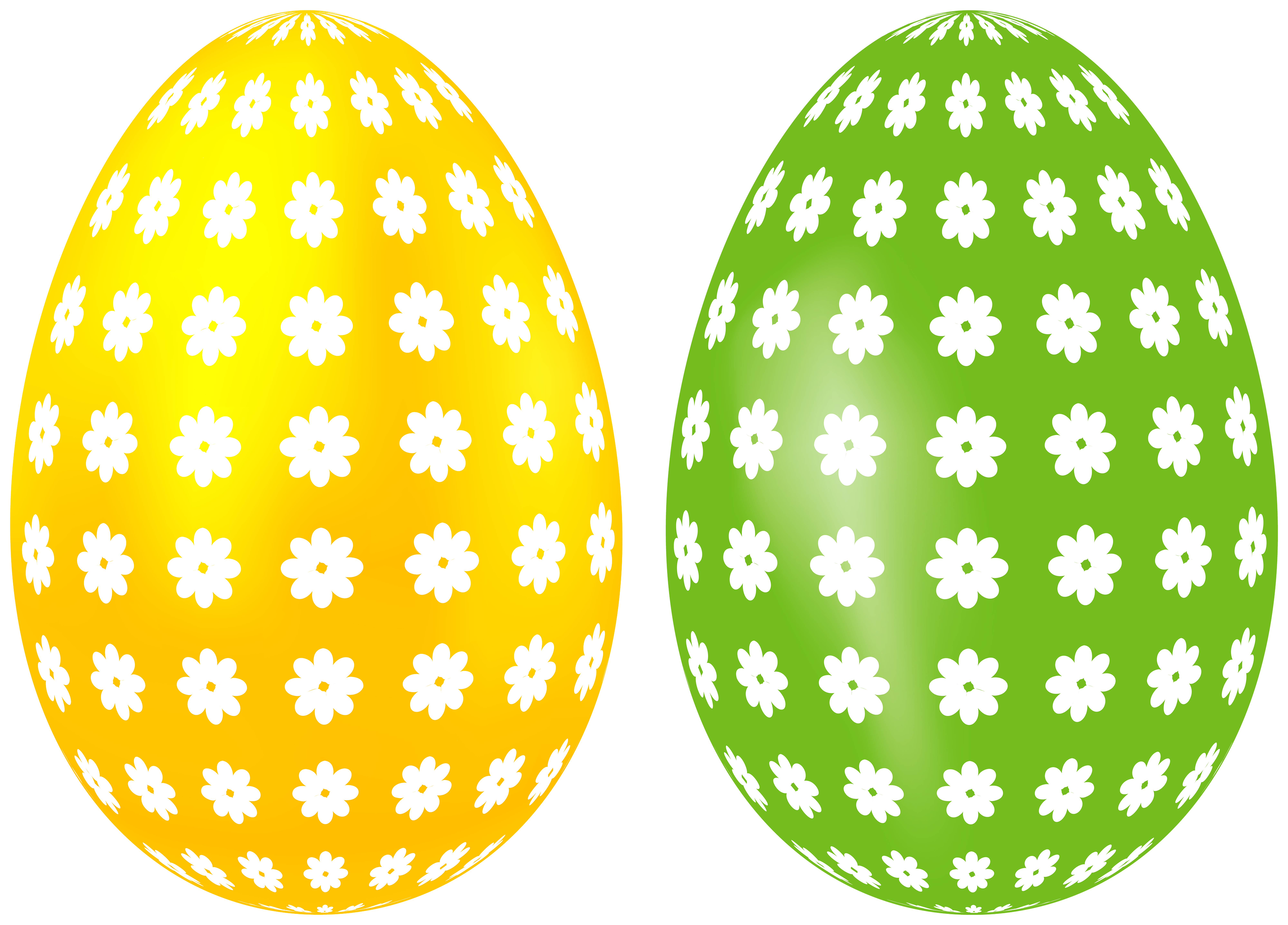 Yellow Colorful Easter Egg PNG Clipairt Picture