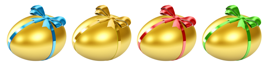 Easter Golden Egg with Red Bow PNG Clip Art Image​  Gallery Yopriceville -  High-Quality Free Images and Transparent PNG Clipart