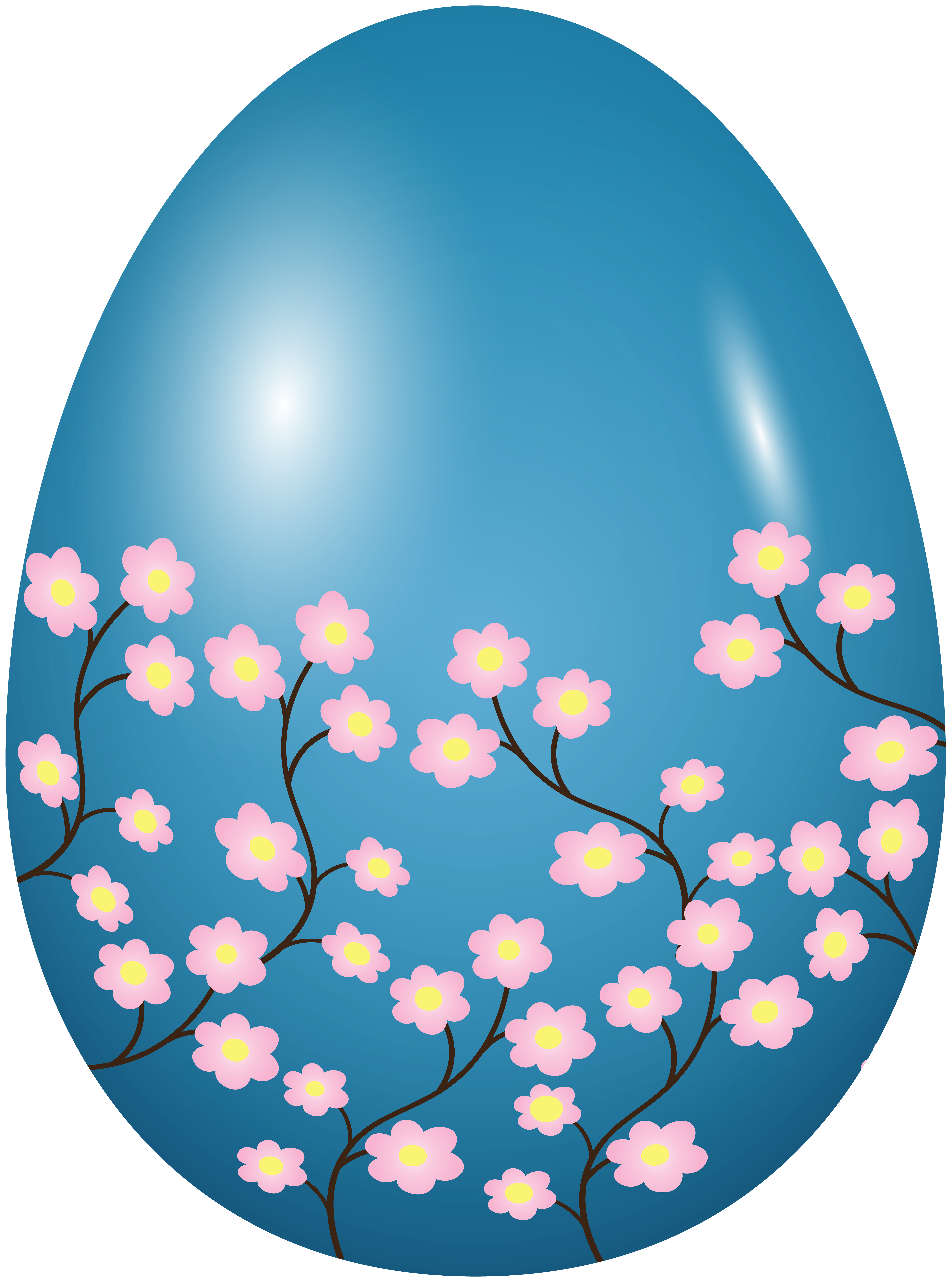 Blue Easter Egg PNG Clipart​  Gallery Yopriceville - High-Quality