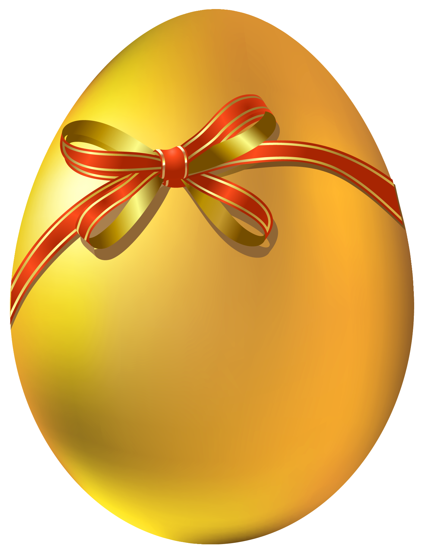 Gold Easter Egg with Red Bow PNG Clipart​  Gallery Yopriceville -  High-Quality Free Images and Transparent PNG Clipart