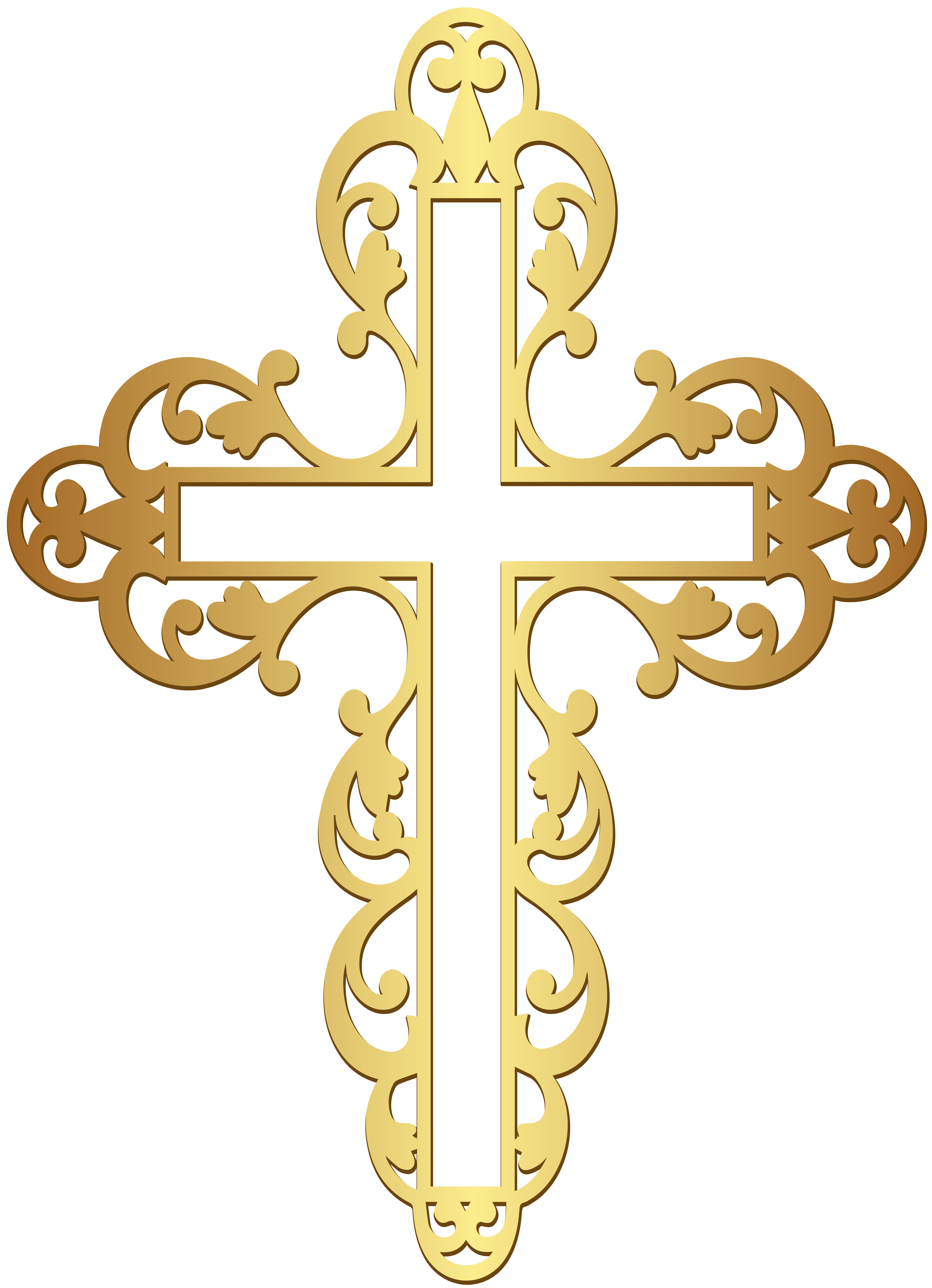 Golden Cross PNG Clipart | Gallery Yopriceville - High-Quality Free ...
