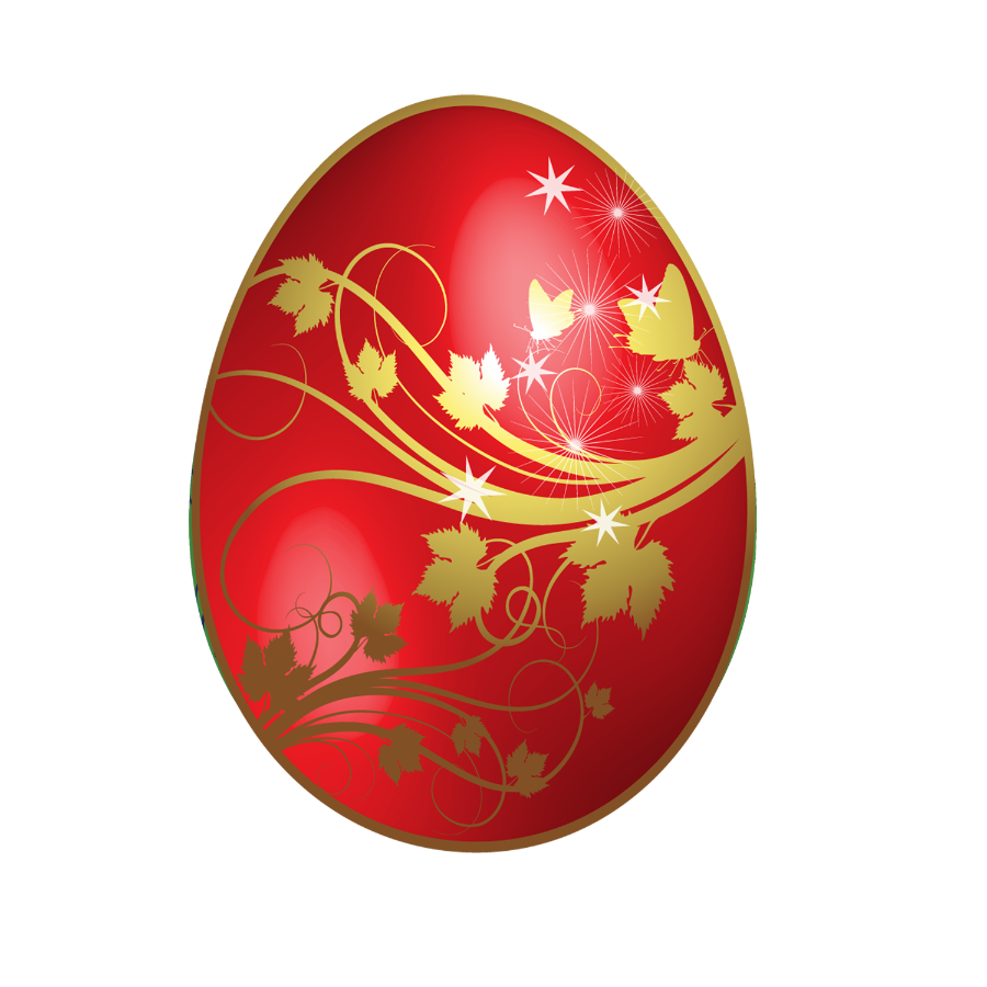 Red Easter Egg Golden Easter Egg PNG, Clipart, Clipart, Easter