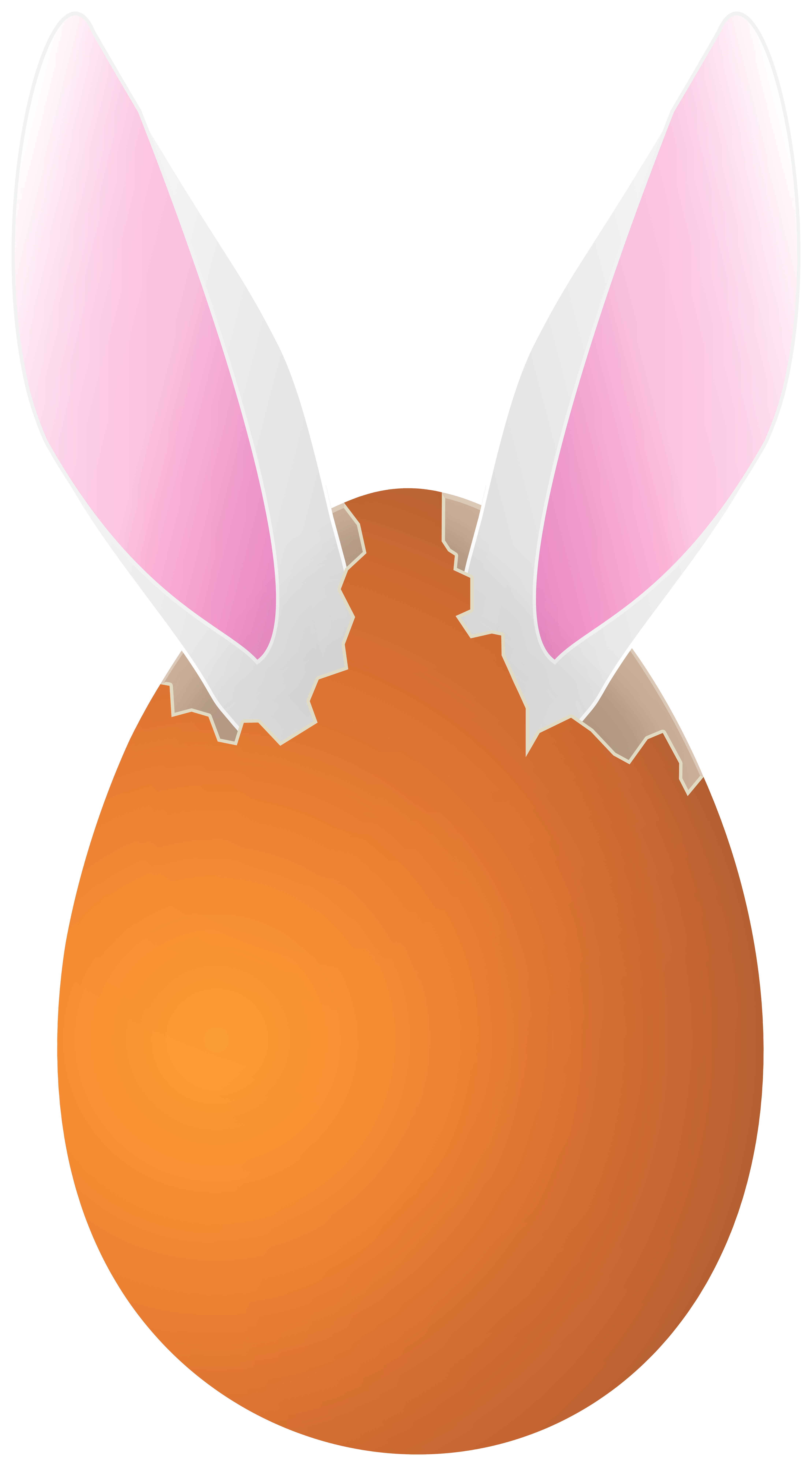 Orange Easter Egg With Bunny Ears Png Clipart Image Gallery Yopriceville High Quality Images And Transparent Png Free Clipart