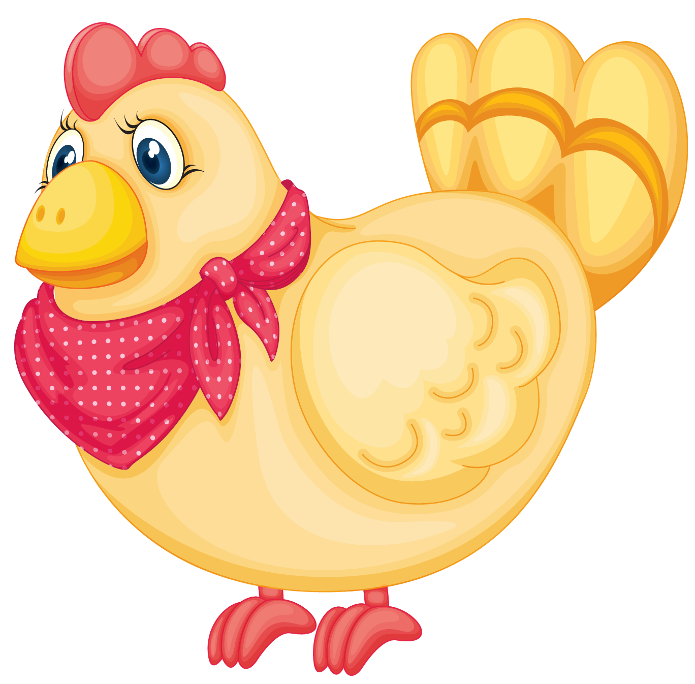 painted easter chicken png