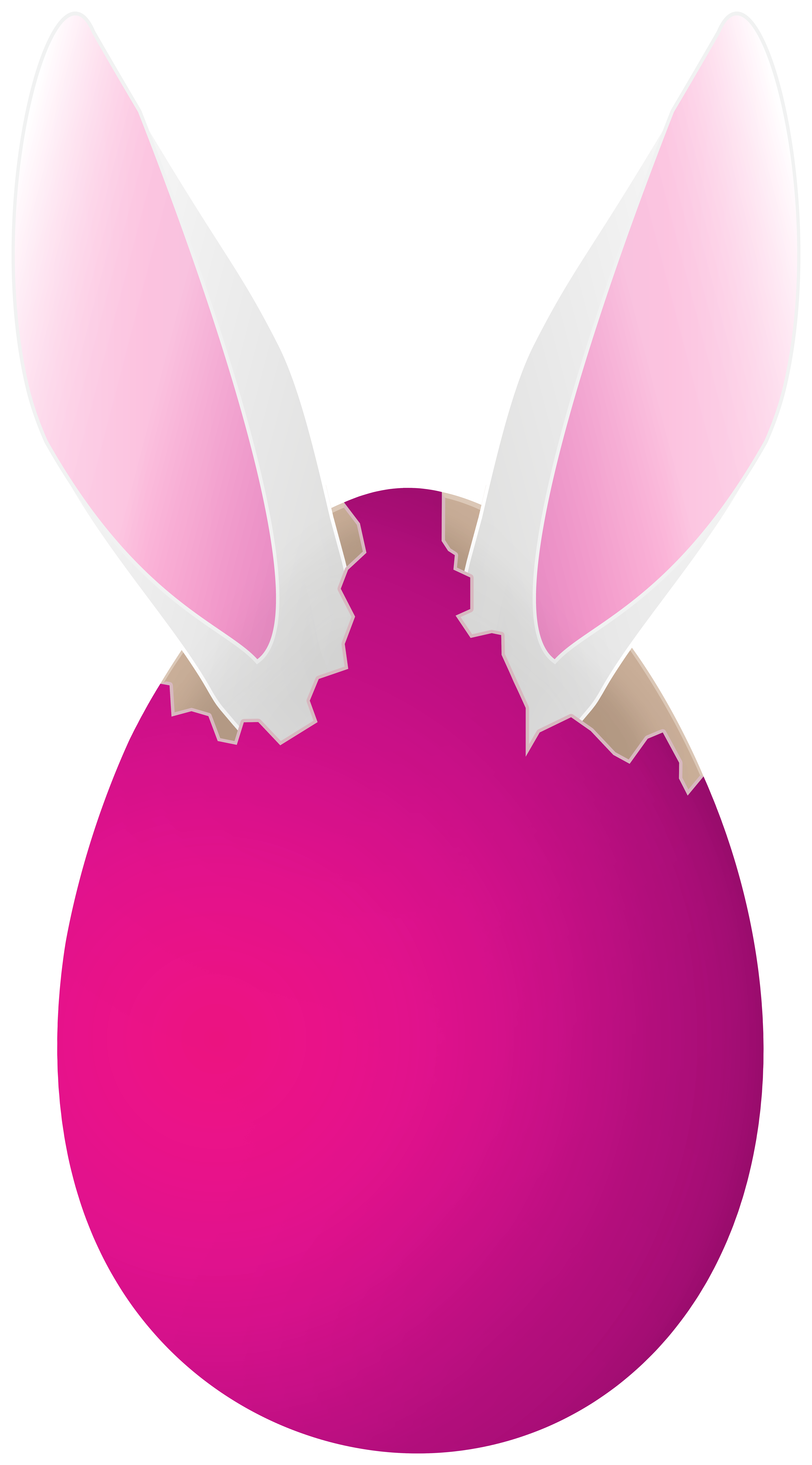 Pink Easter Egg with Bunny Ears PNG Clipart Image​ | Gallery