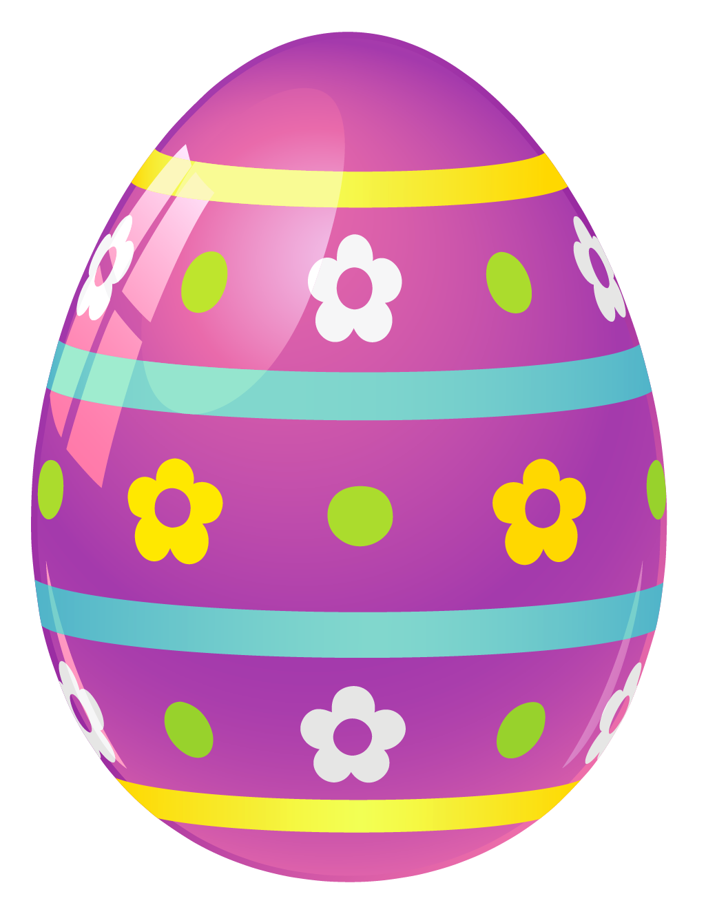    ПАСХАЛЬНЫЕ ЯЙЦА Purple_Easter_Egg_with_Flowers_PNG_Picture