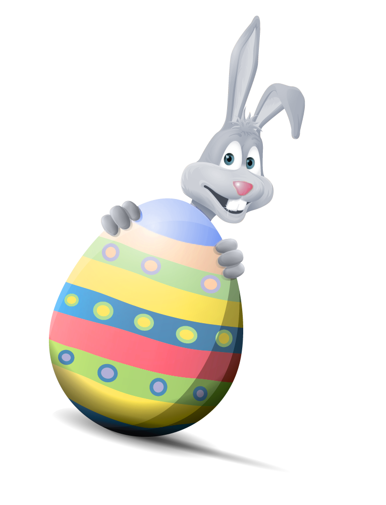 Easter Bunny Easter egg, Easter eggs transparent background PNG clipart