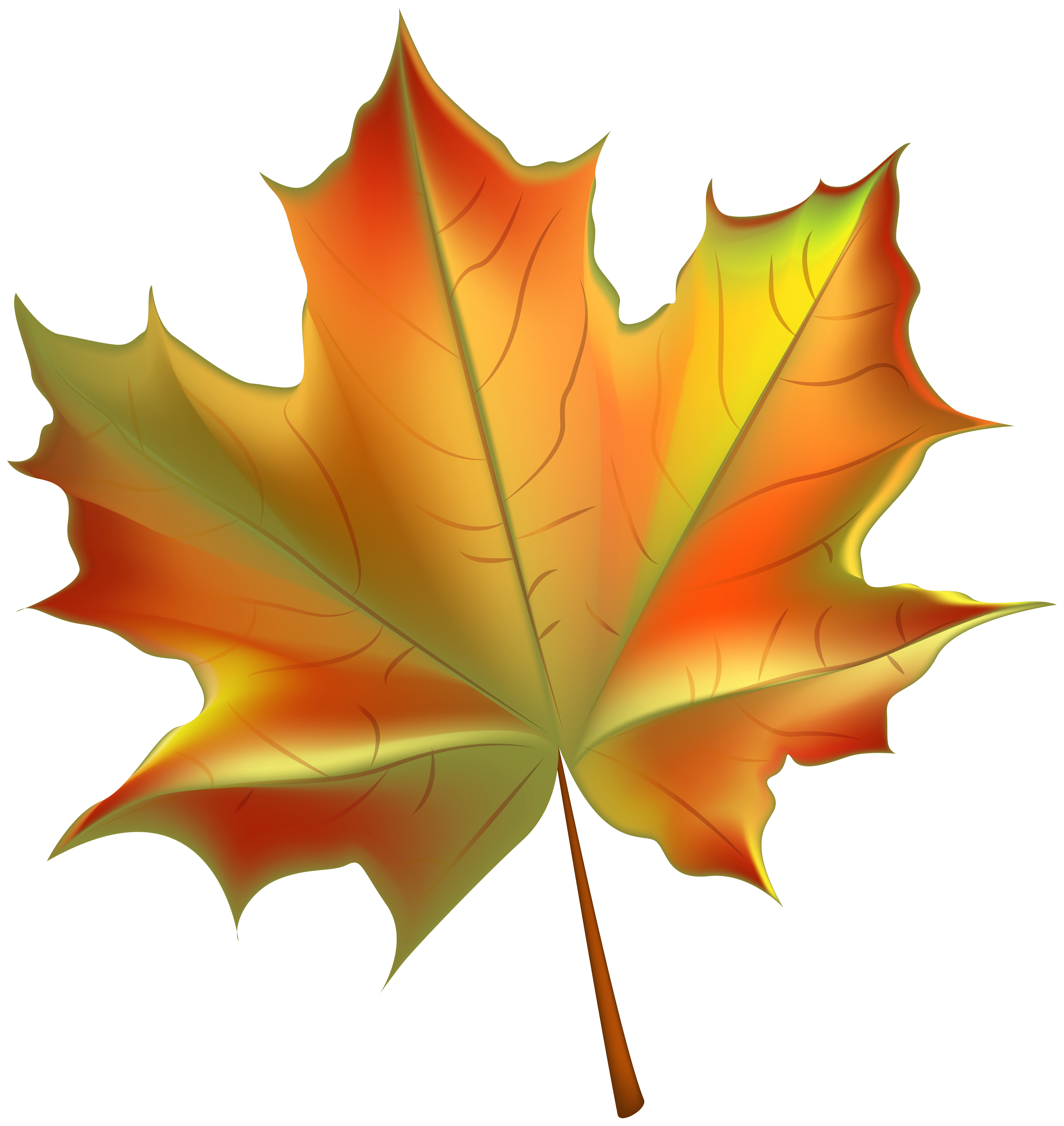 Beautiful Autumn Leaf Transparent PNG Clip Art Image ...