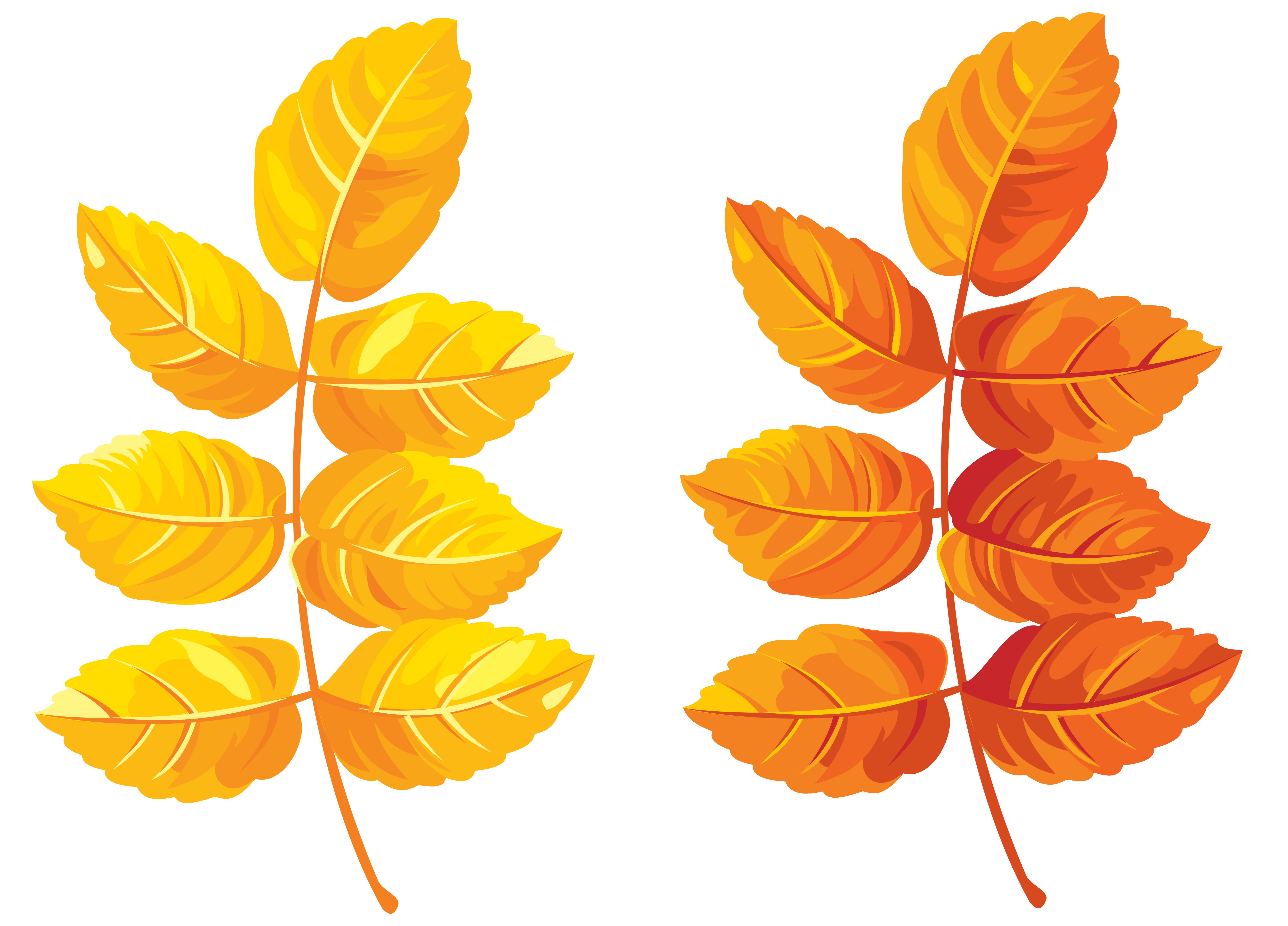 Fall Leaves Clipart PNG Image​