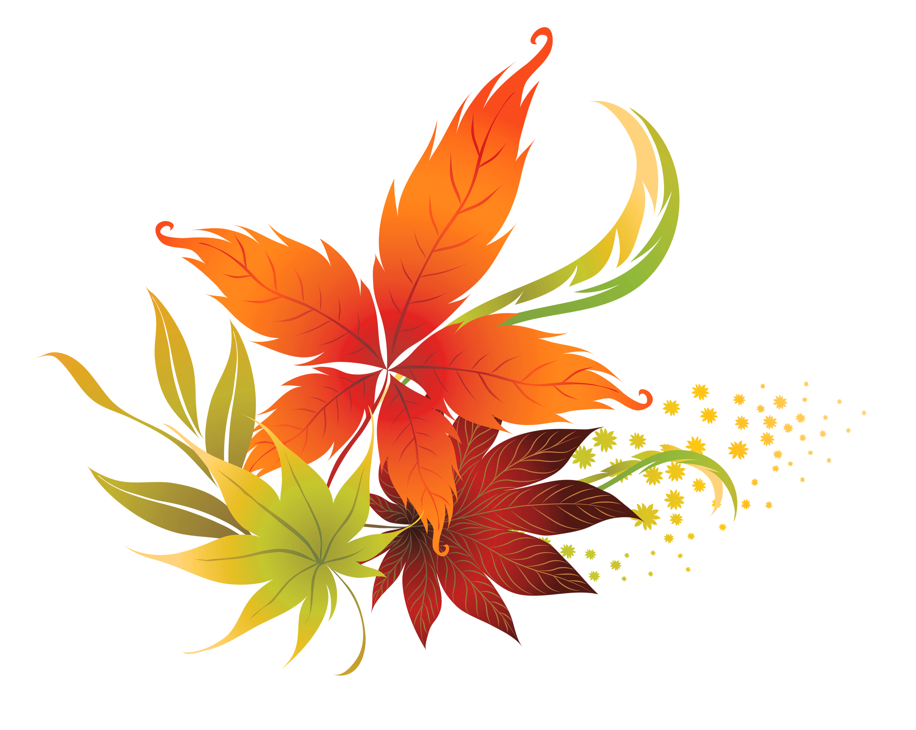 Fall Leaves Decor PNG Clipart Picture​  Gallery Yopriceville - High-Quality  Free Images and Transparent PNG Clipart