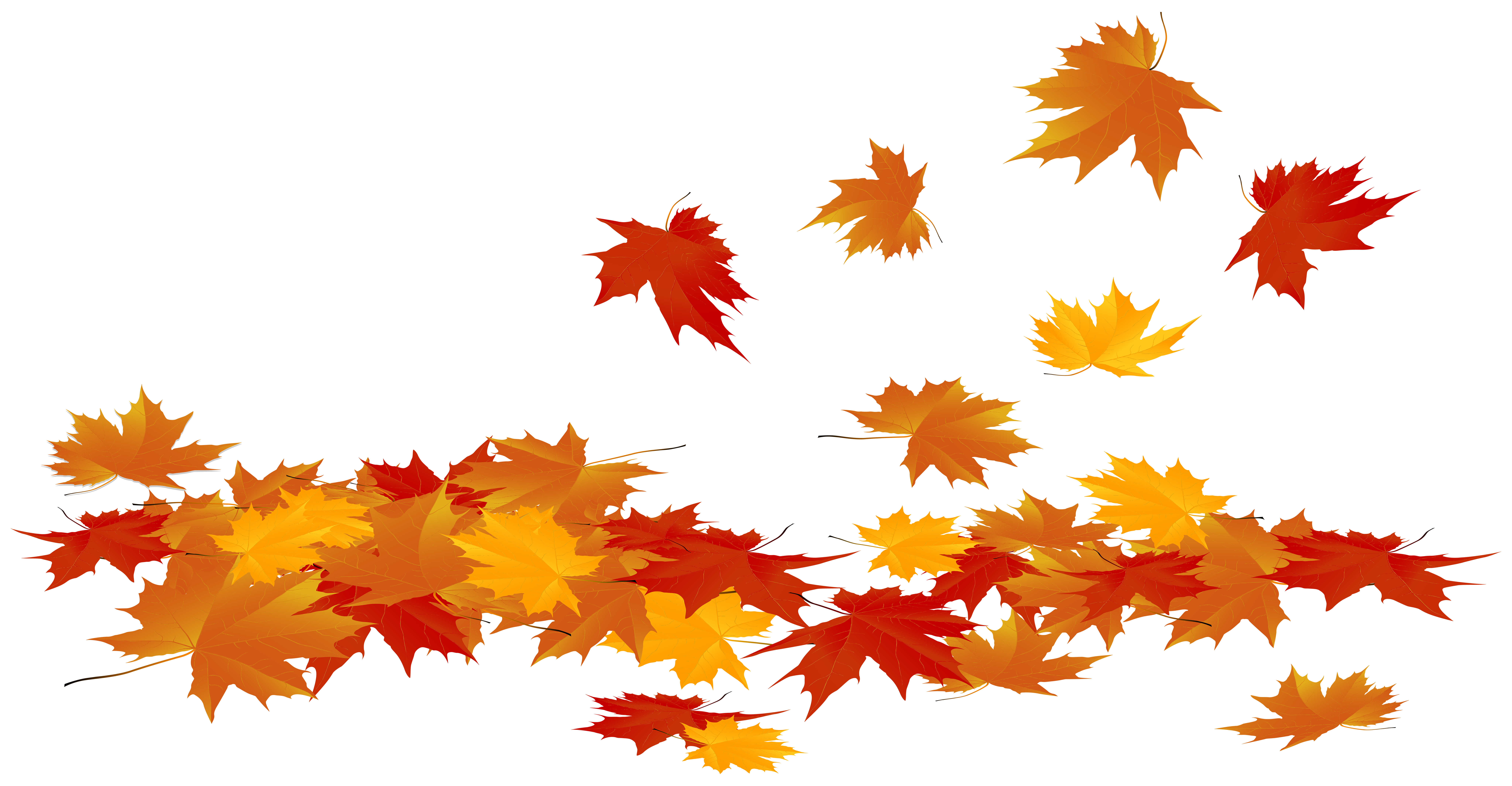 Fallen Autumn Leaves PNG Clip Art Image​  Gallery Yopriceville -  High-Quality Free Images and Transparent PNG Clipart