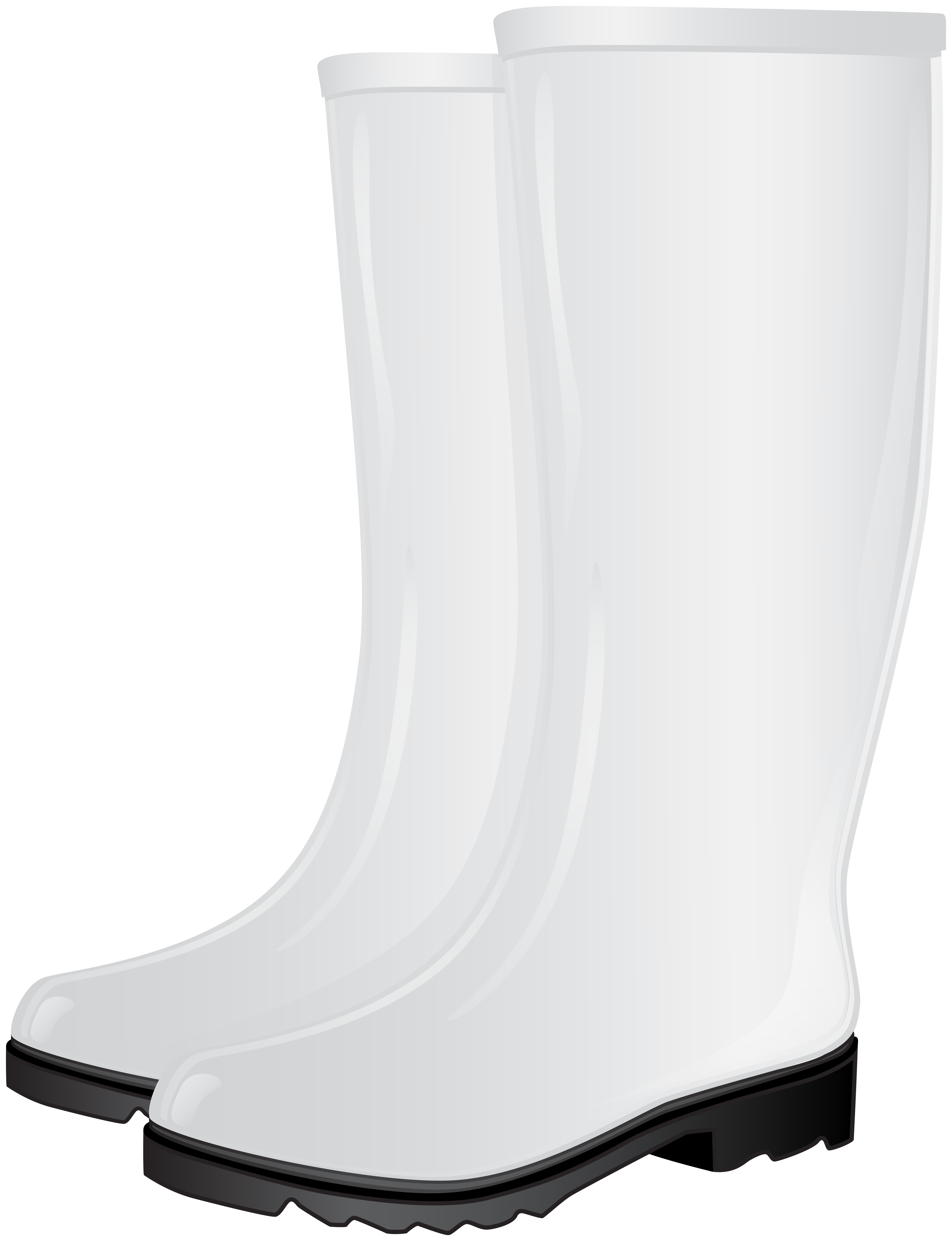 White Rubber Boots PNG Clip Art Image | Gallery Yopriceville - High ...