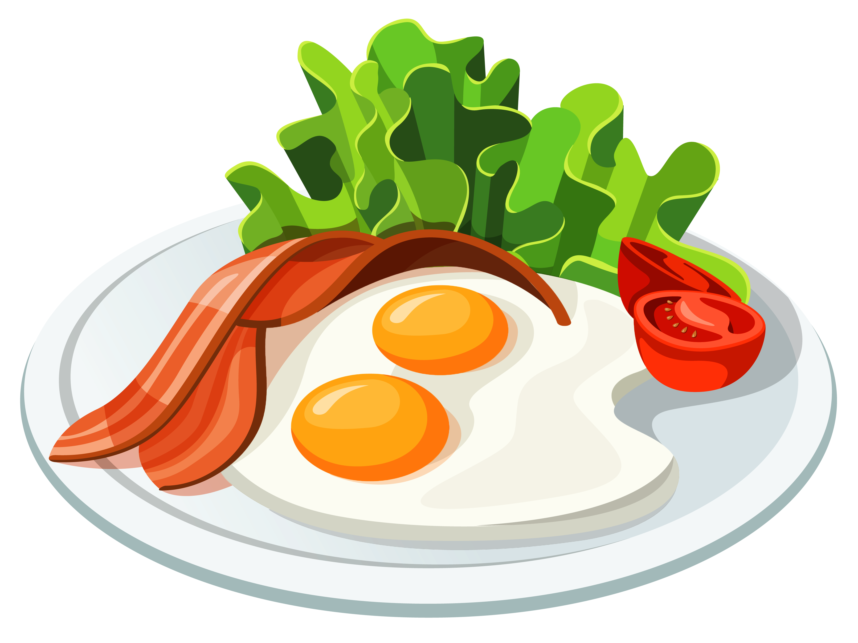 eggs and bacon clipart