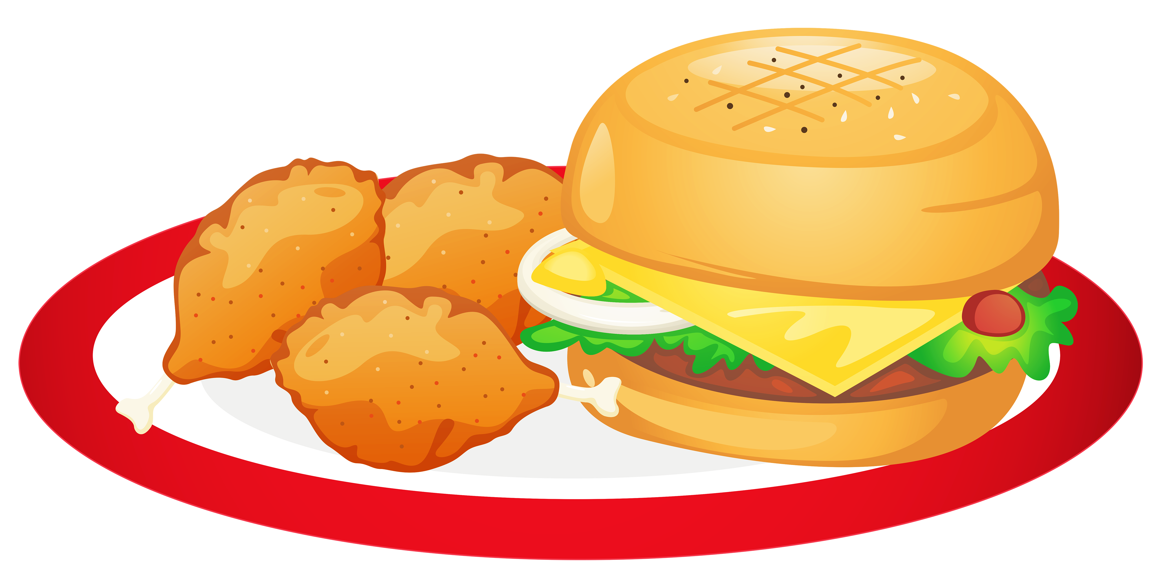 plate of food clip art