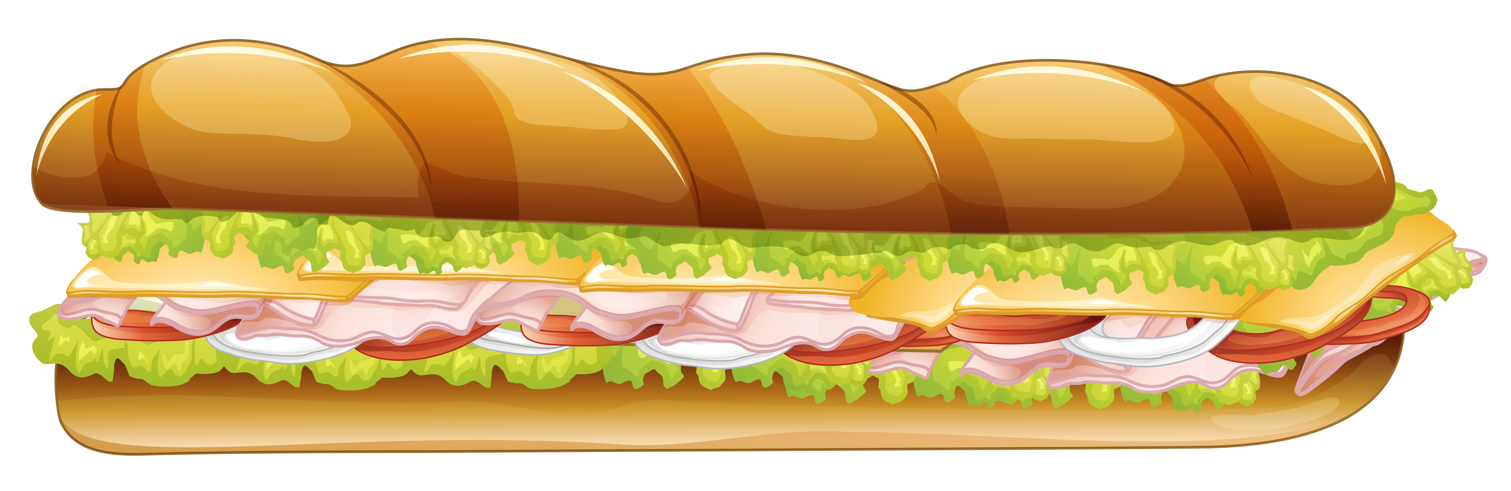 Long Sandwich PNG Vector Clipart Image | Gallery Yopriceville - High