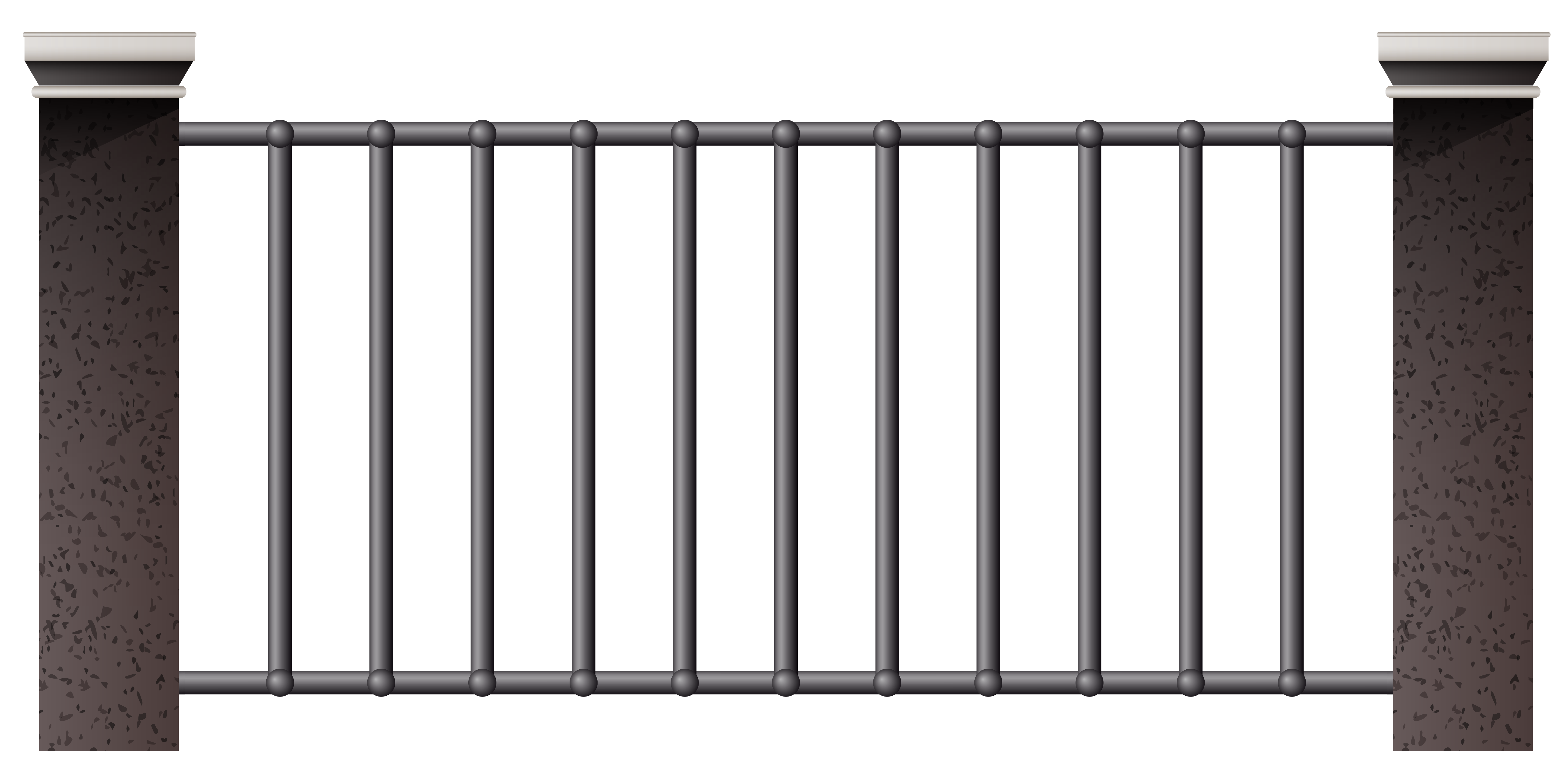 Iron Fence PNG Clipart | Gallery Yopriceville - High-Quality Images and