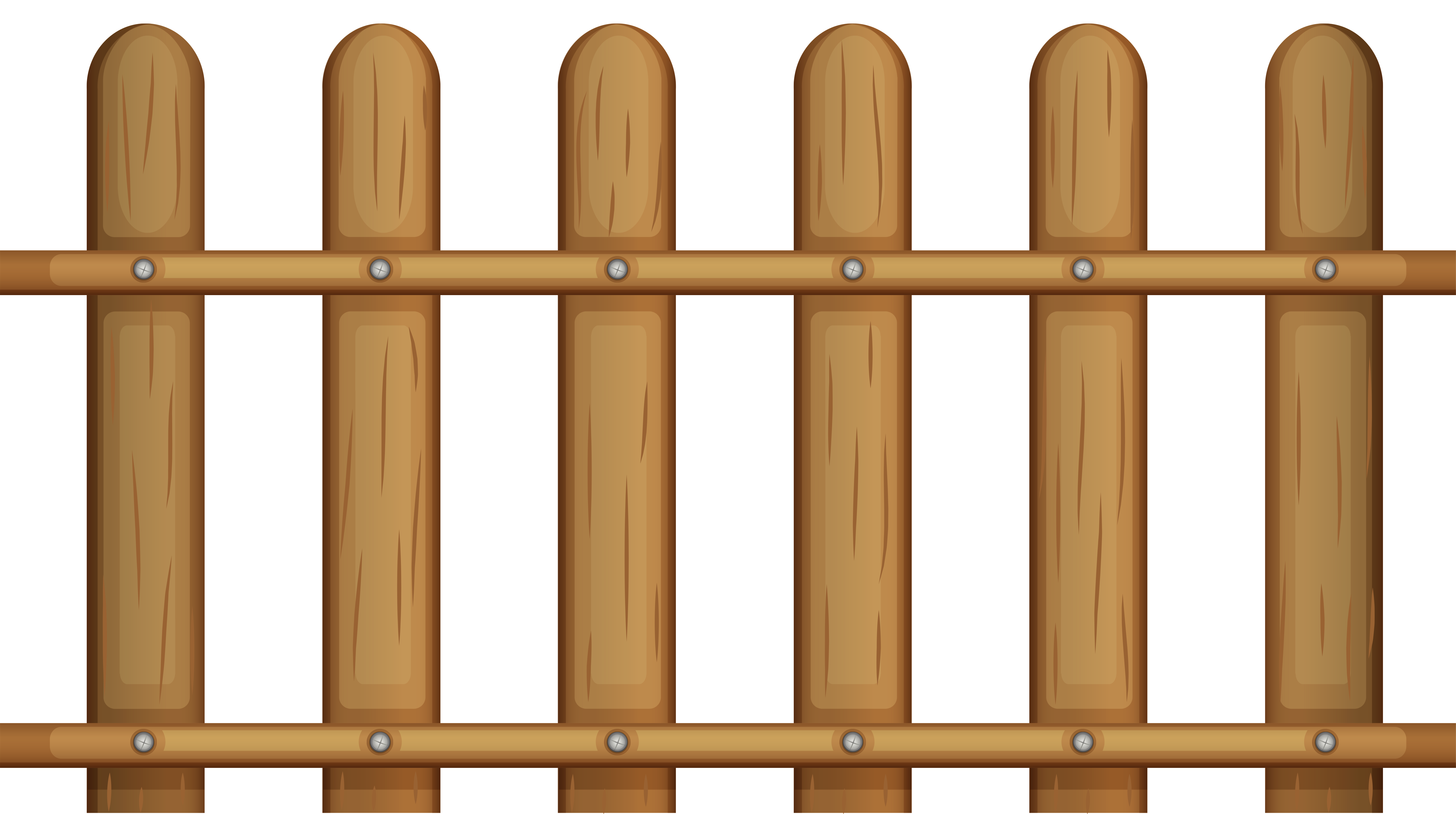 Transparent Wooden Fence PNG Clipart
