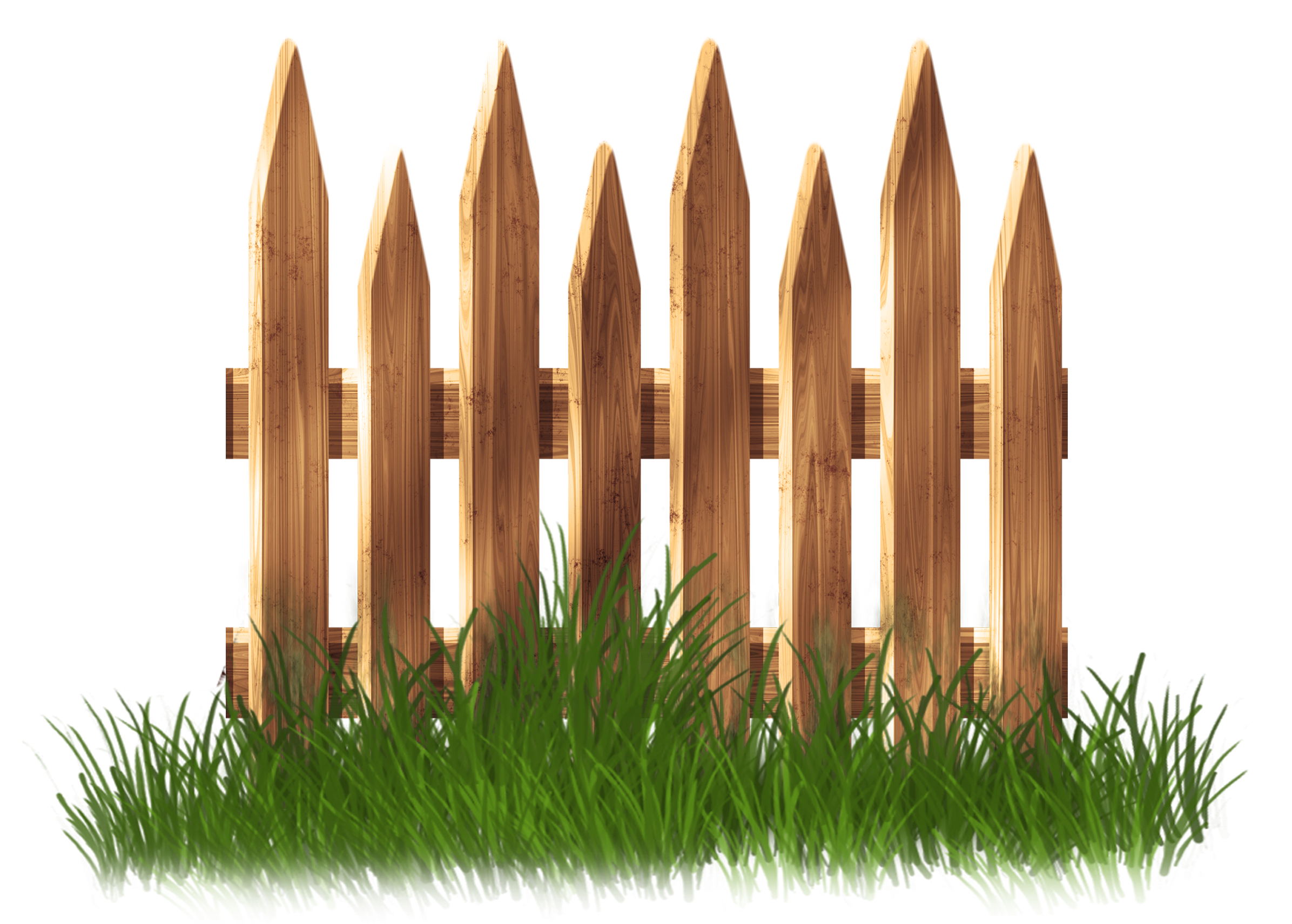 fenced yard clipart