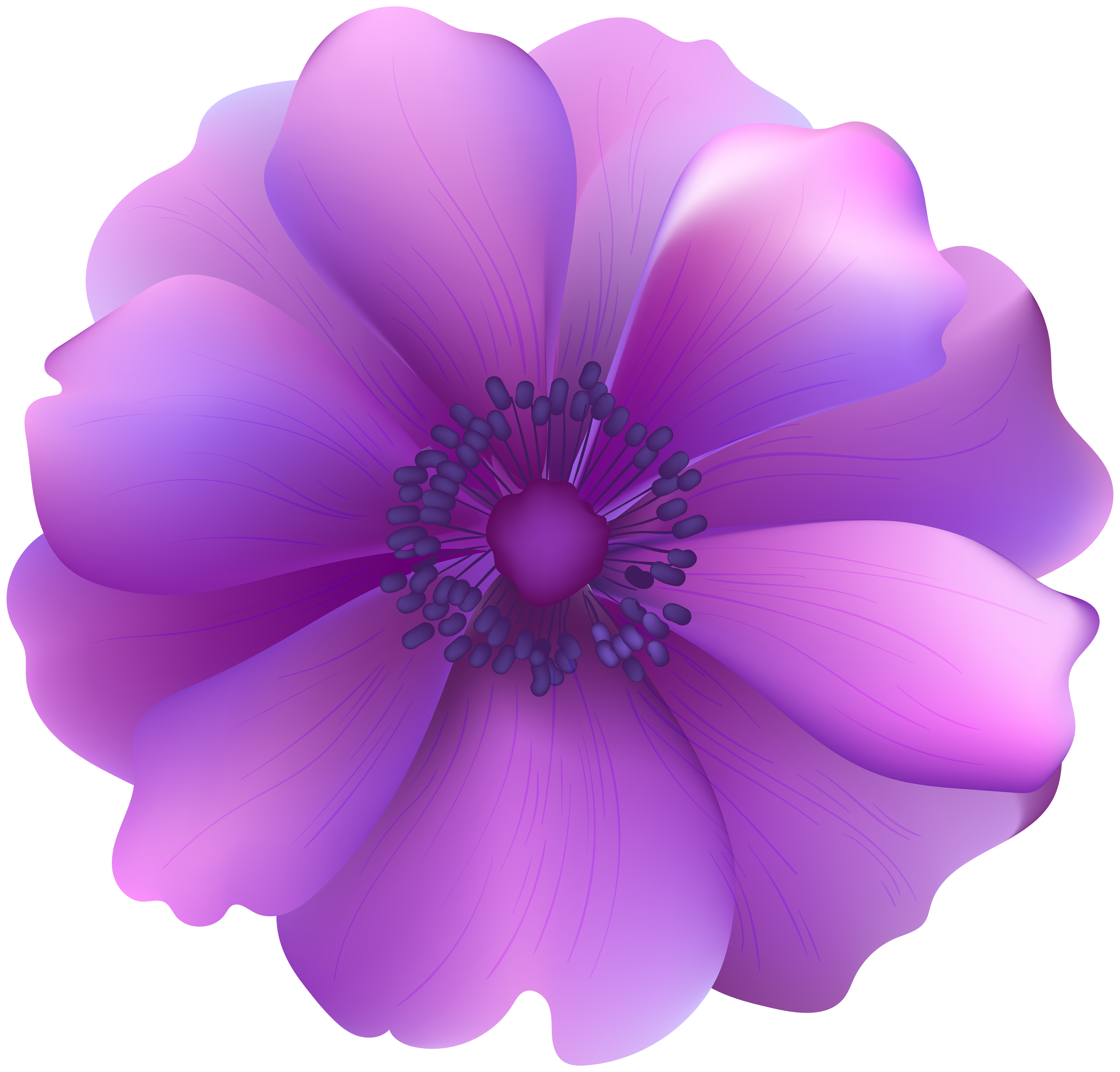 birthday clip art purple bouquet