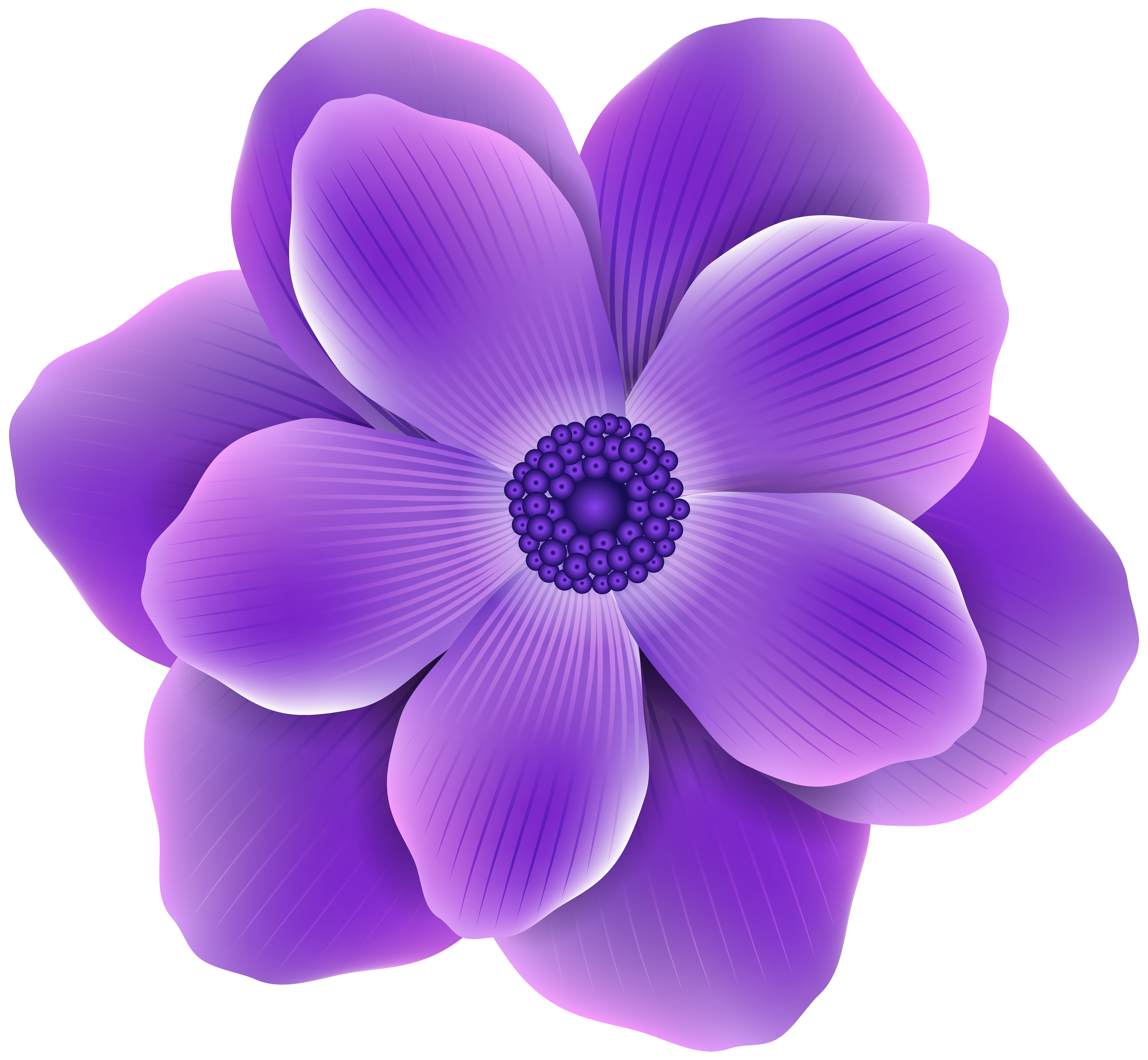 Purple Flower PNG Clip Art Image | Gallery Yopriceville - High-Quality