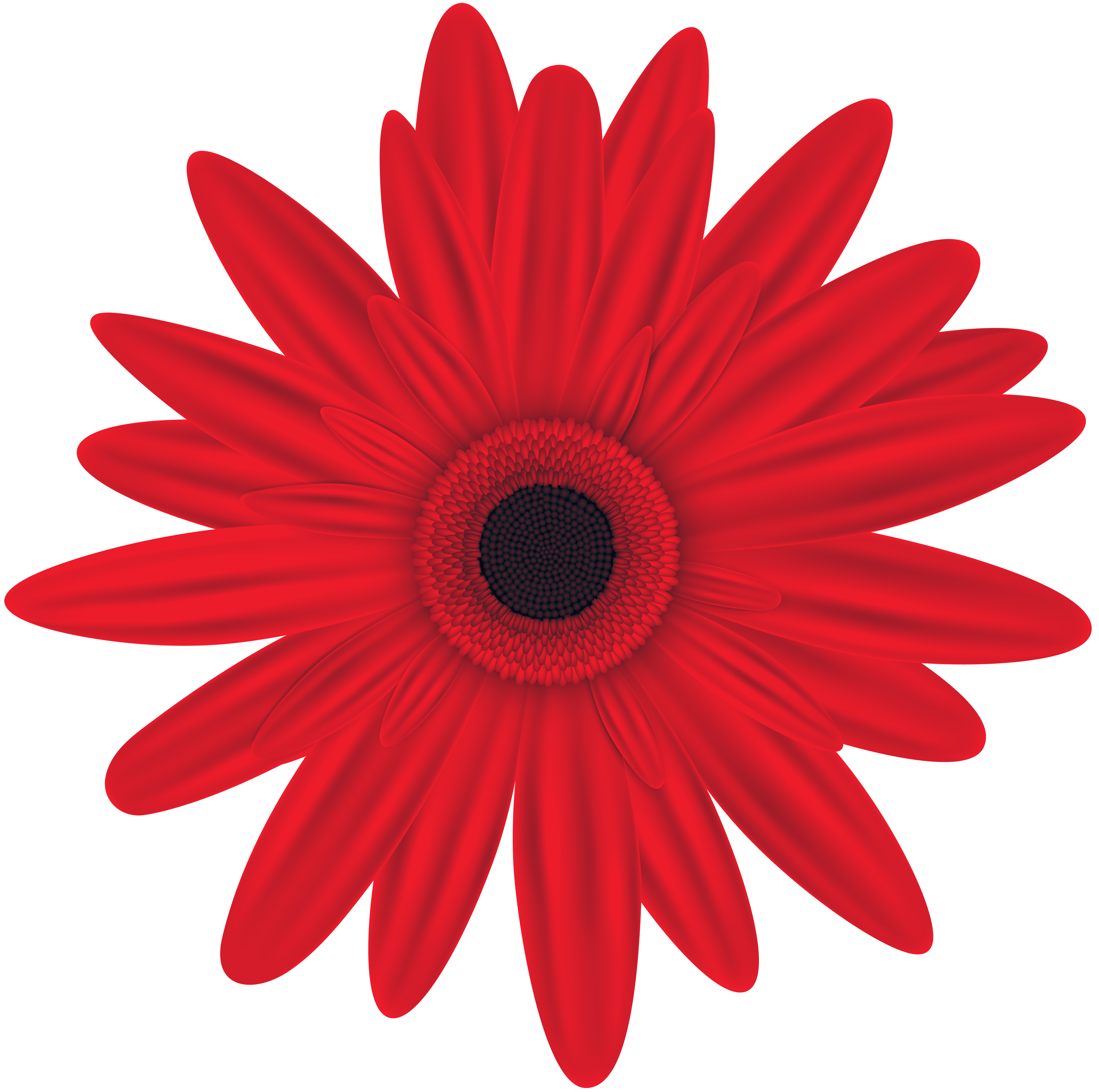 Red Flower Clip Art Image​  Gallery Yopriceville - High-Quality
