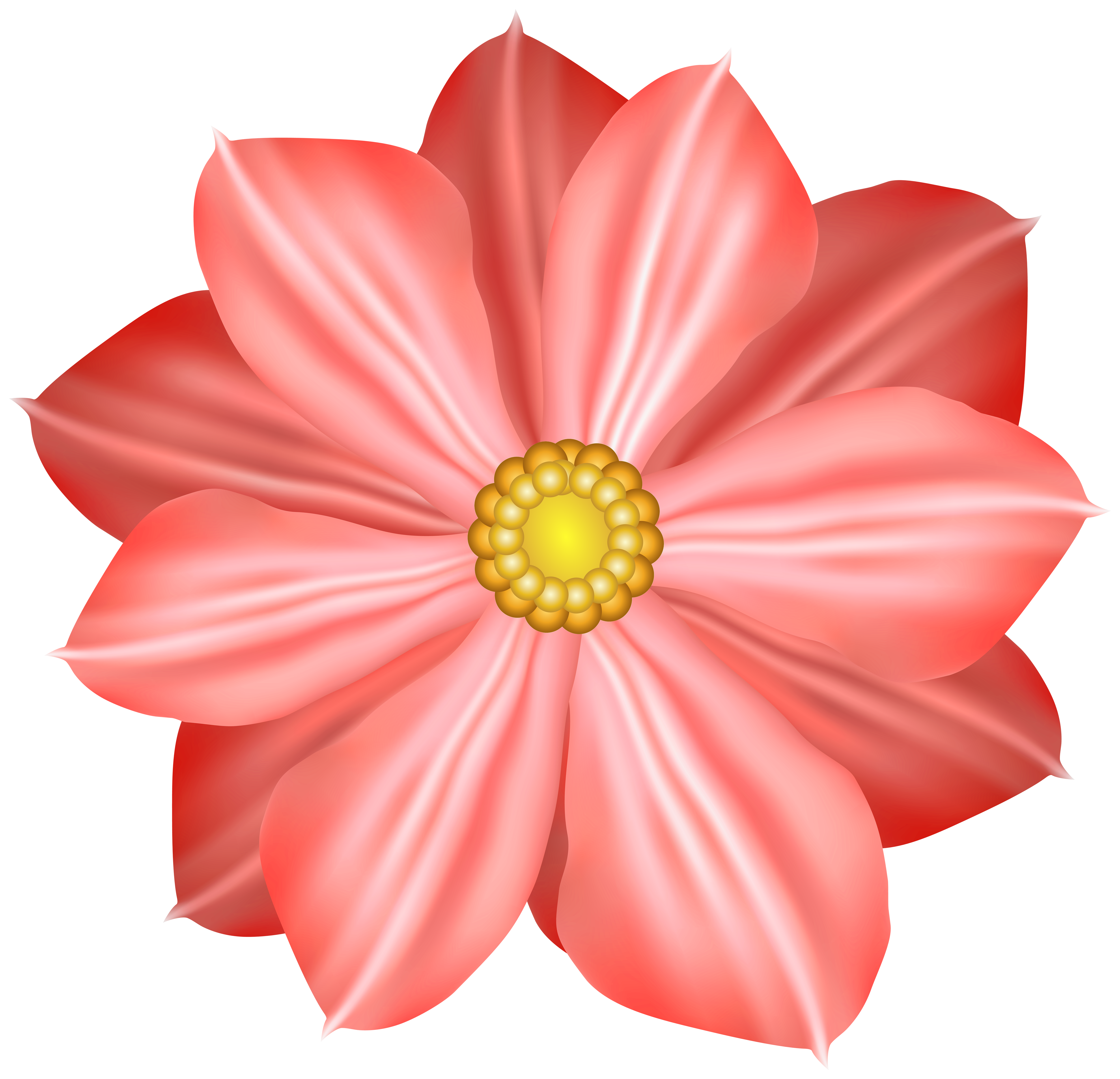 Red Flower Decoration Clipart Image​ | Gallery Yopriceville - High-Quality  Free Images and Transparent PNG Clipart