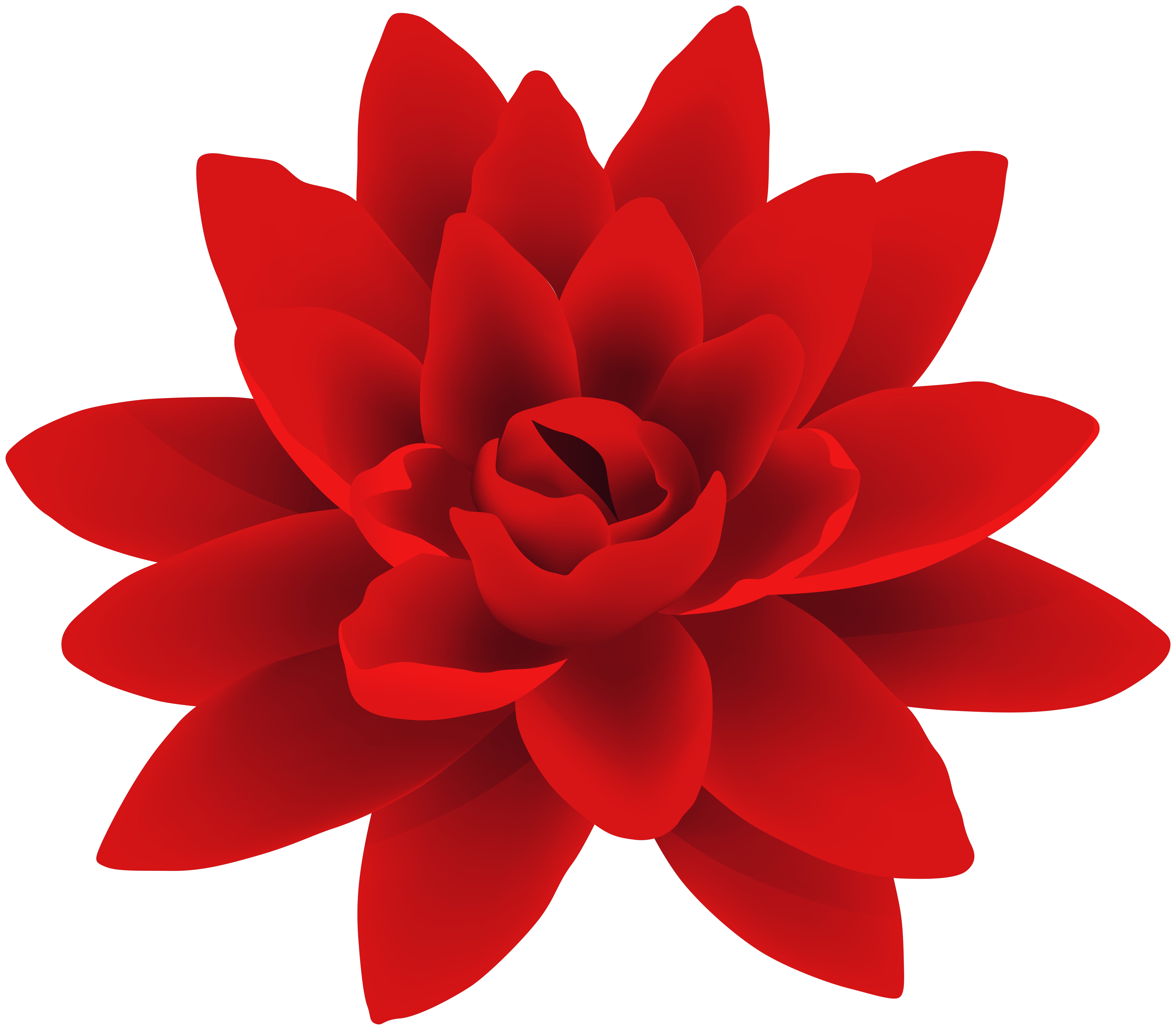 Red Flower PNG Deco Image | Gallery Yopriceville - High ...
