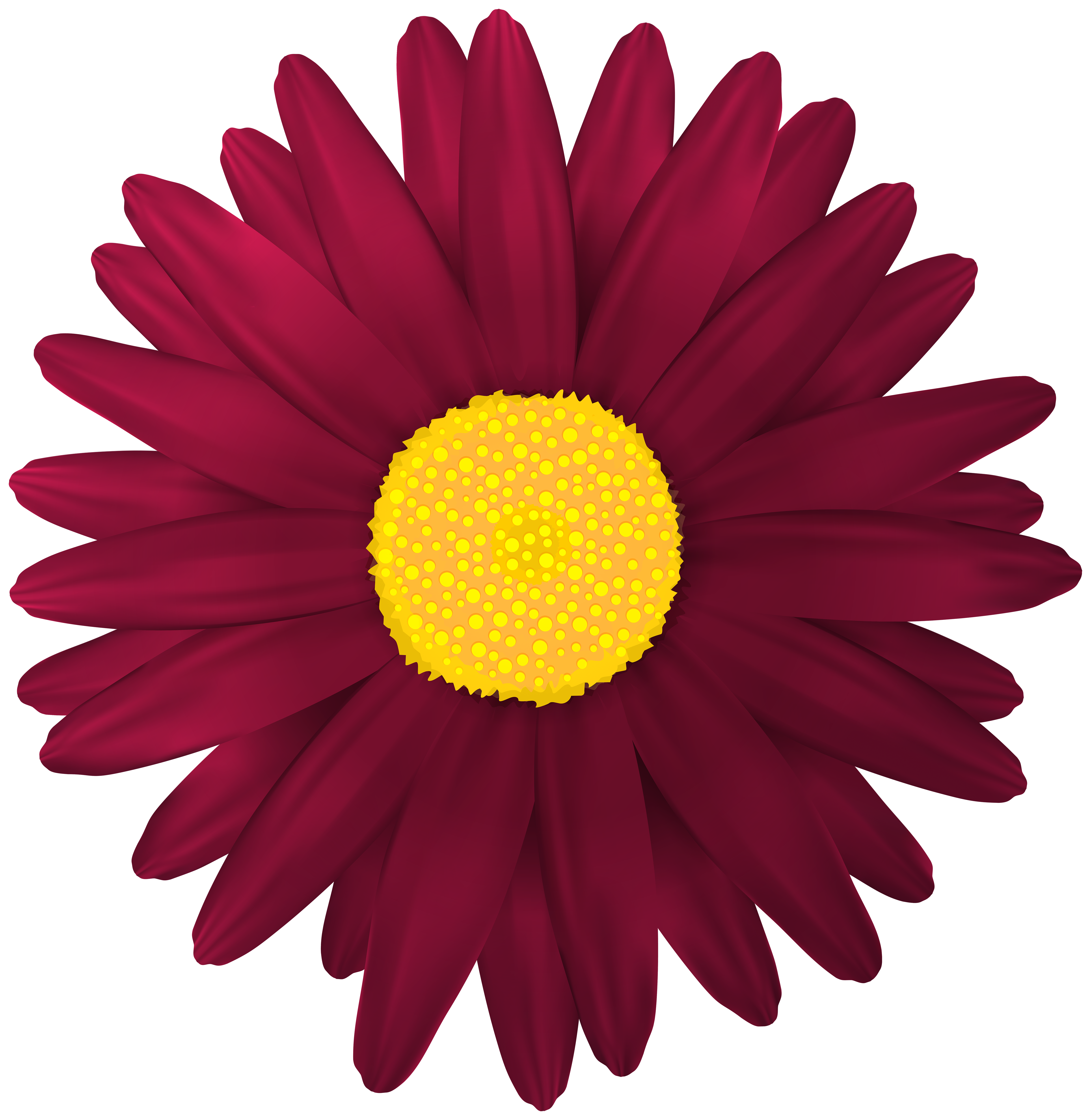 Red Flower Transparent PNG Clip Art Image | Gallery ...