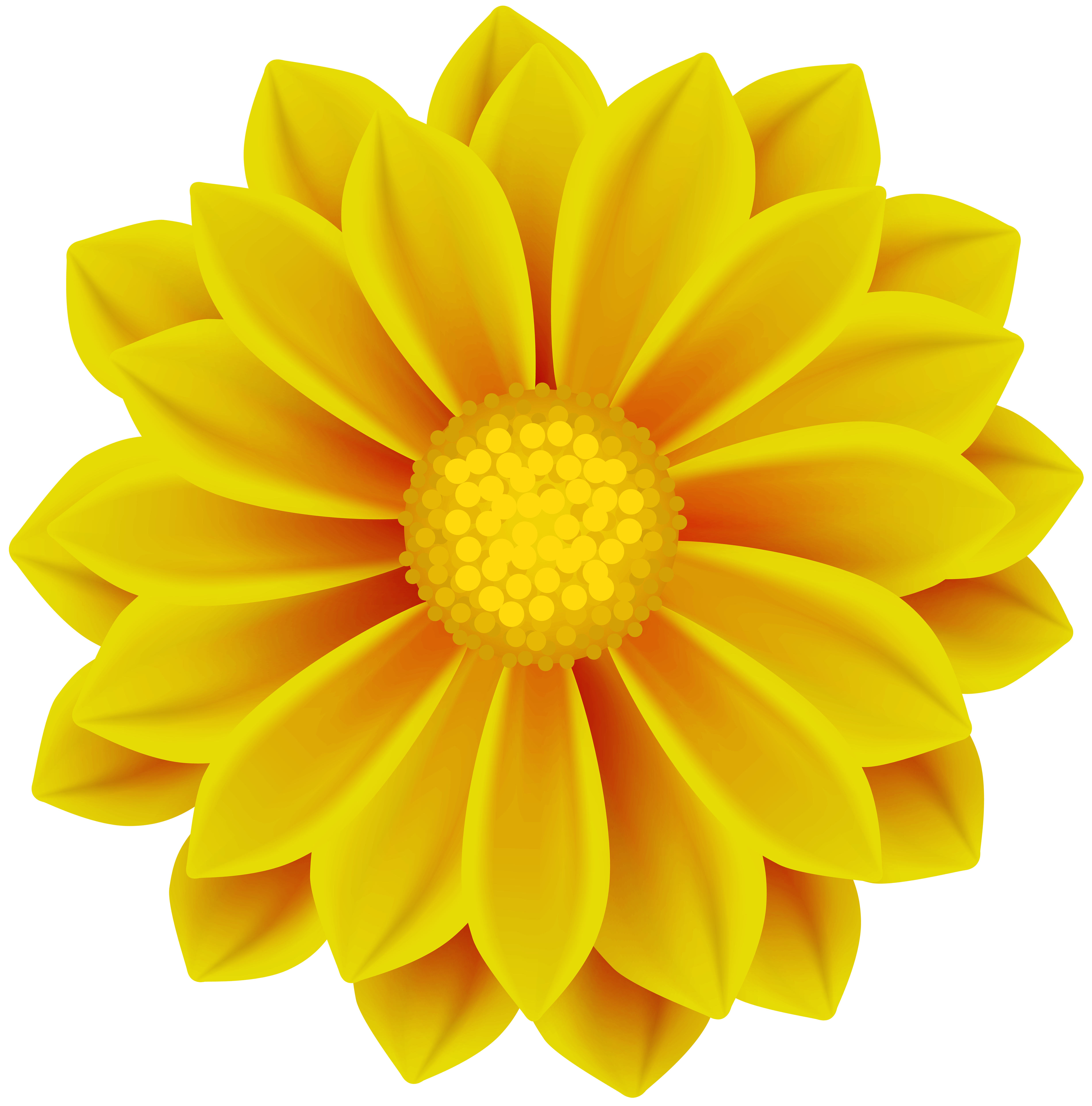 yellow flowers clipart