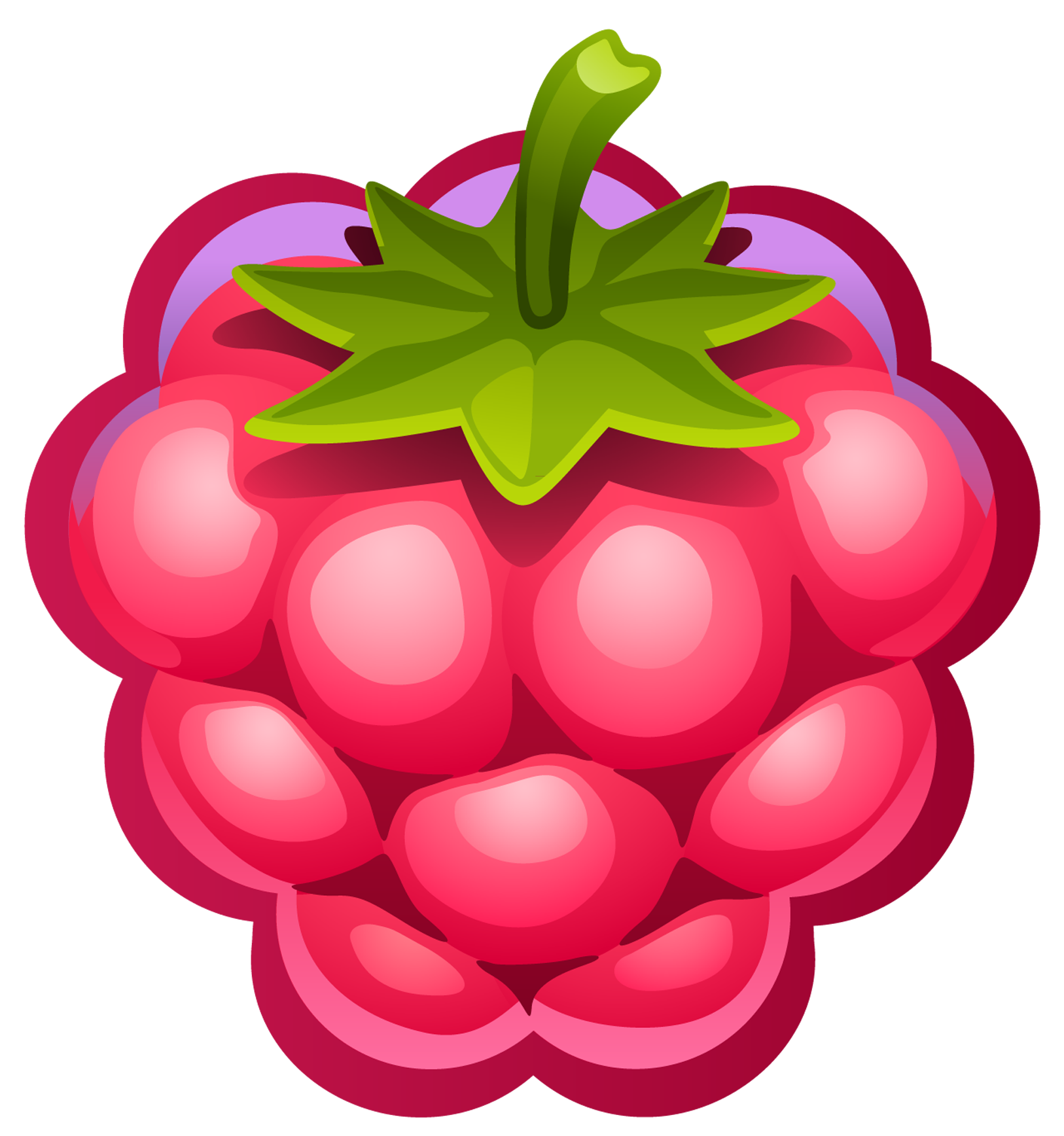 Large Painted Raspberry PNG Clipart | Gallery Yopriceville - High