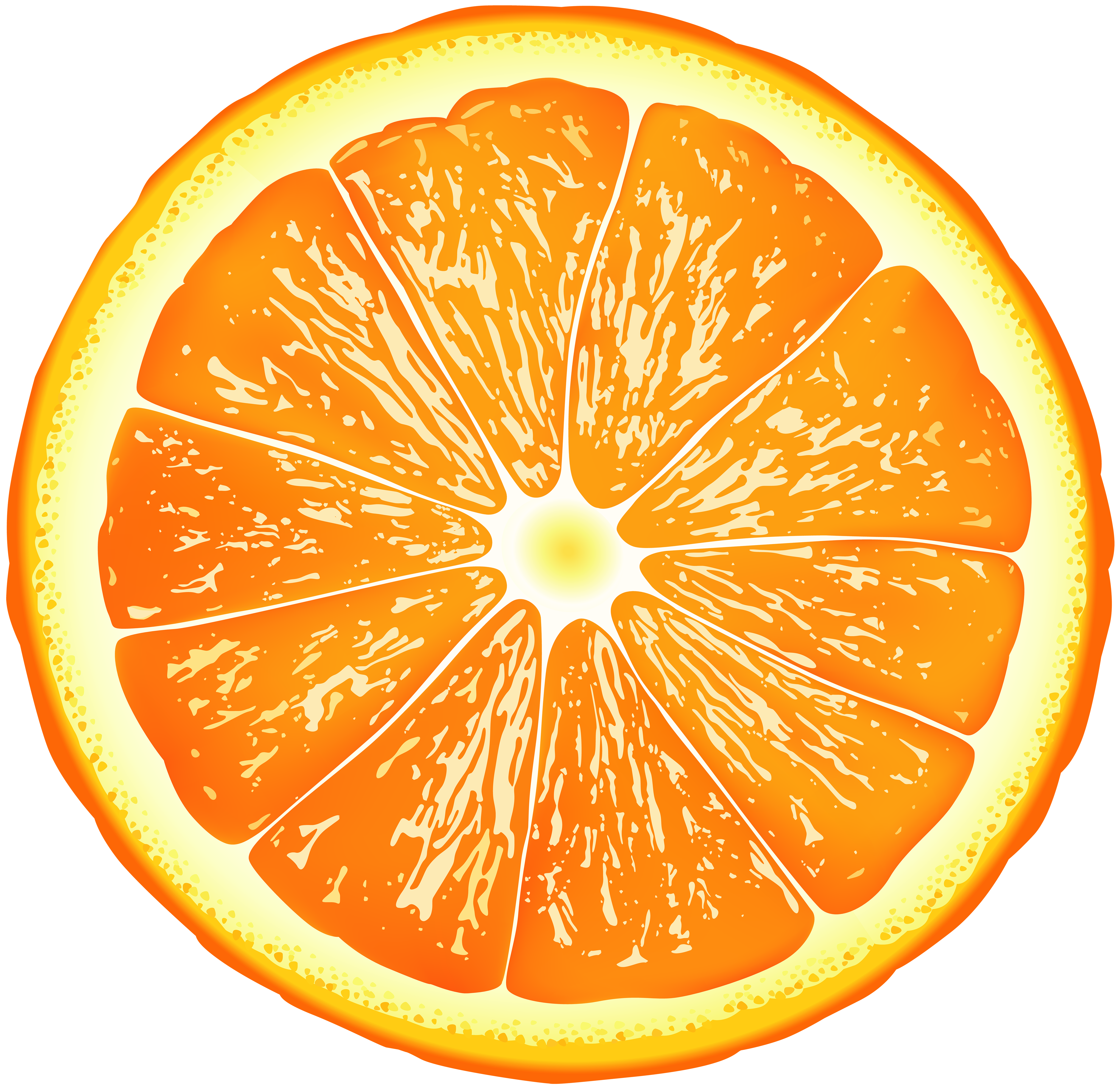 orange slice png clip