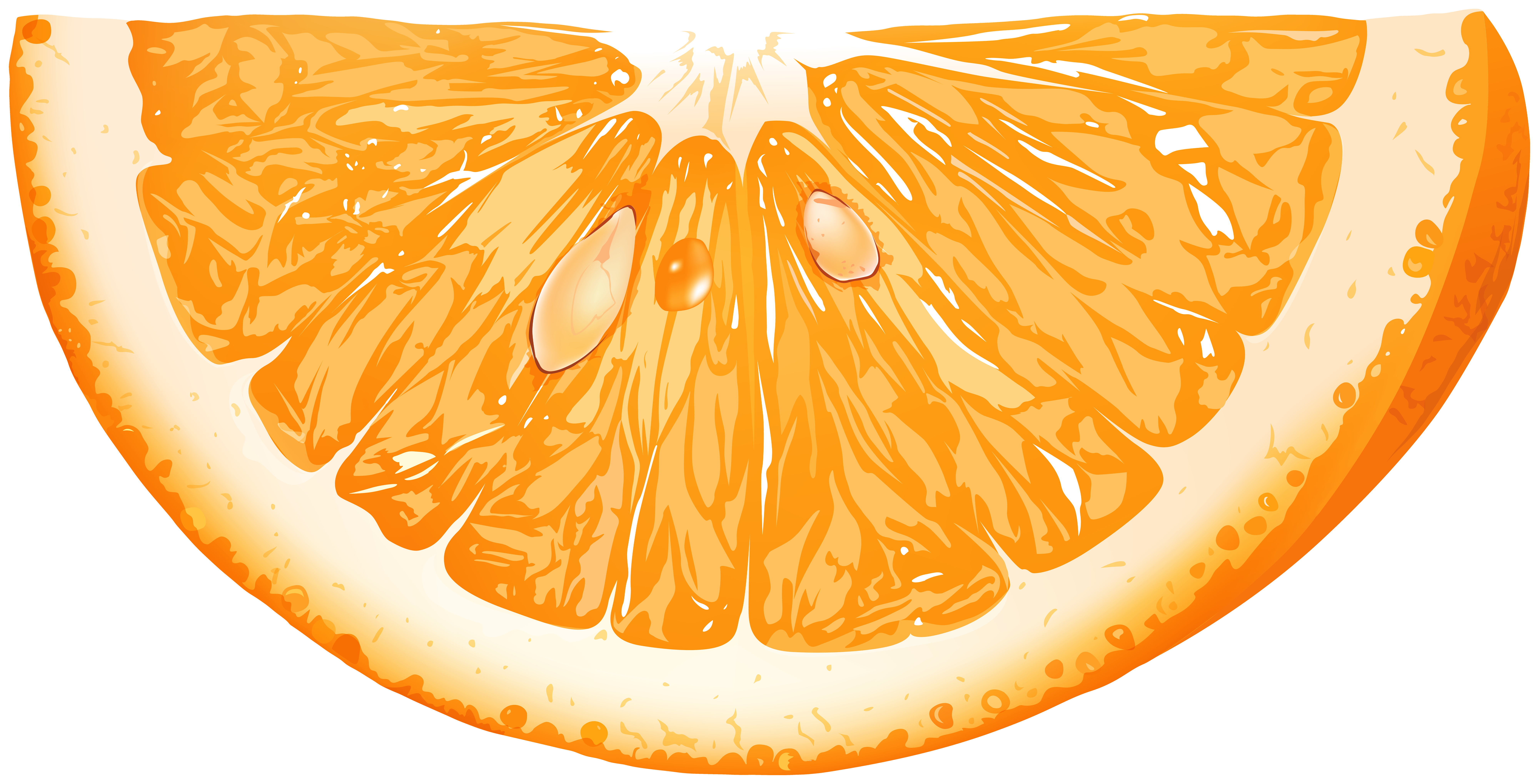 orange fruit clipart