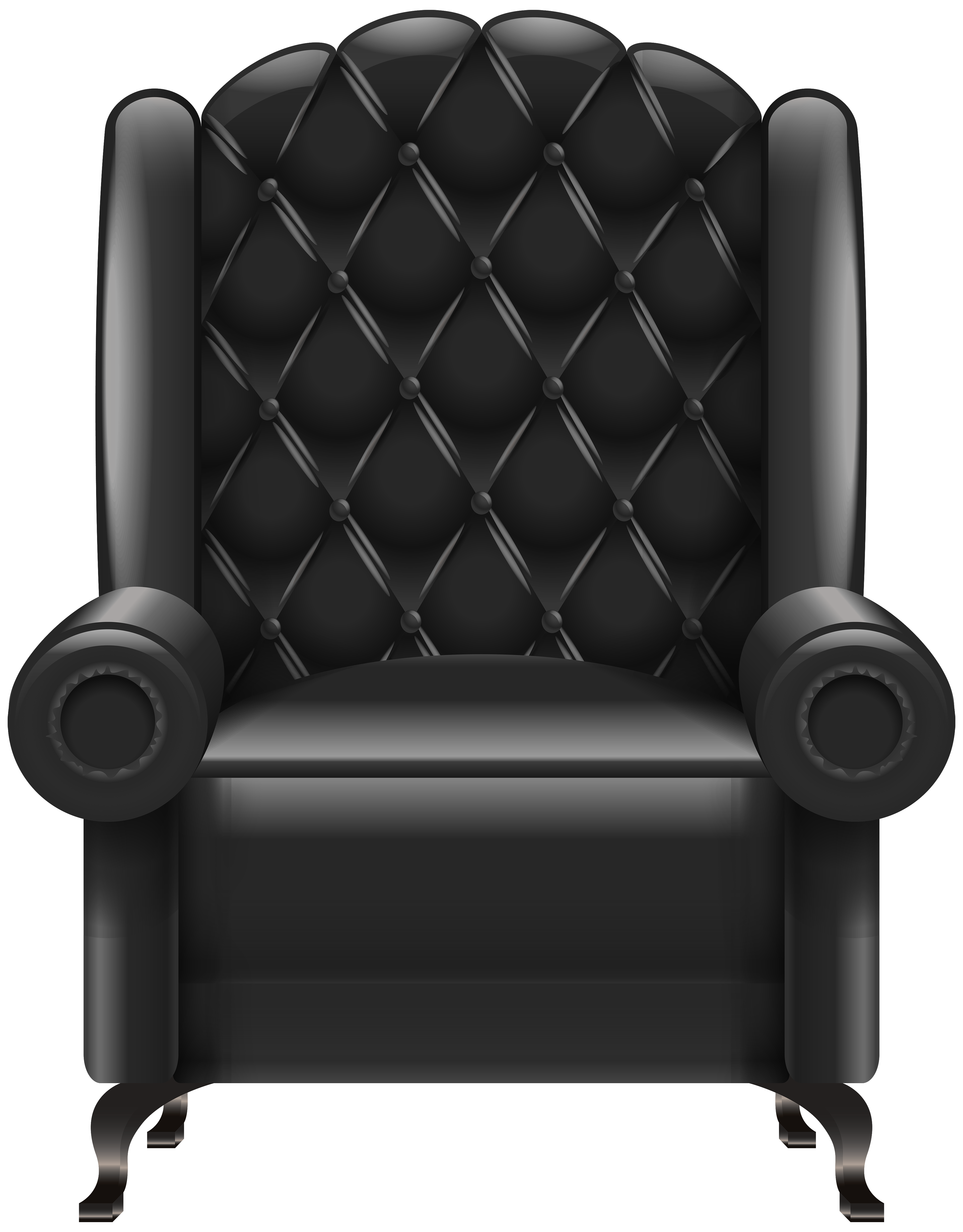 Black Armchair Transparent PNG Clip Art Image​ | Gallery Yopriceville -  High-Quality Free Images and Transparent PNG Clipart