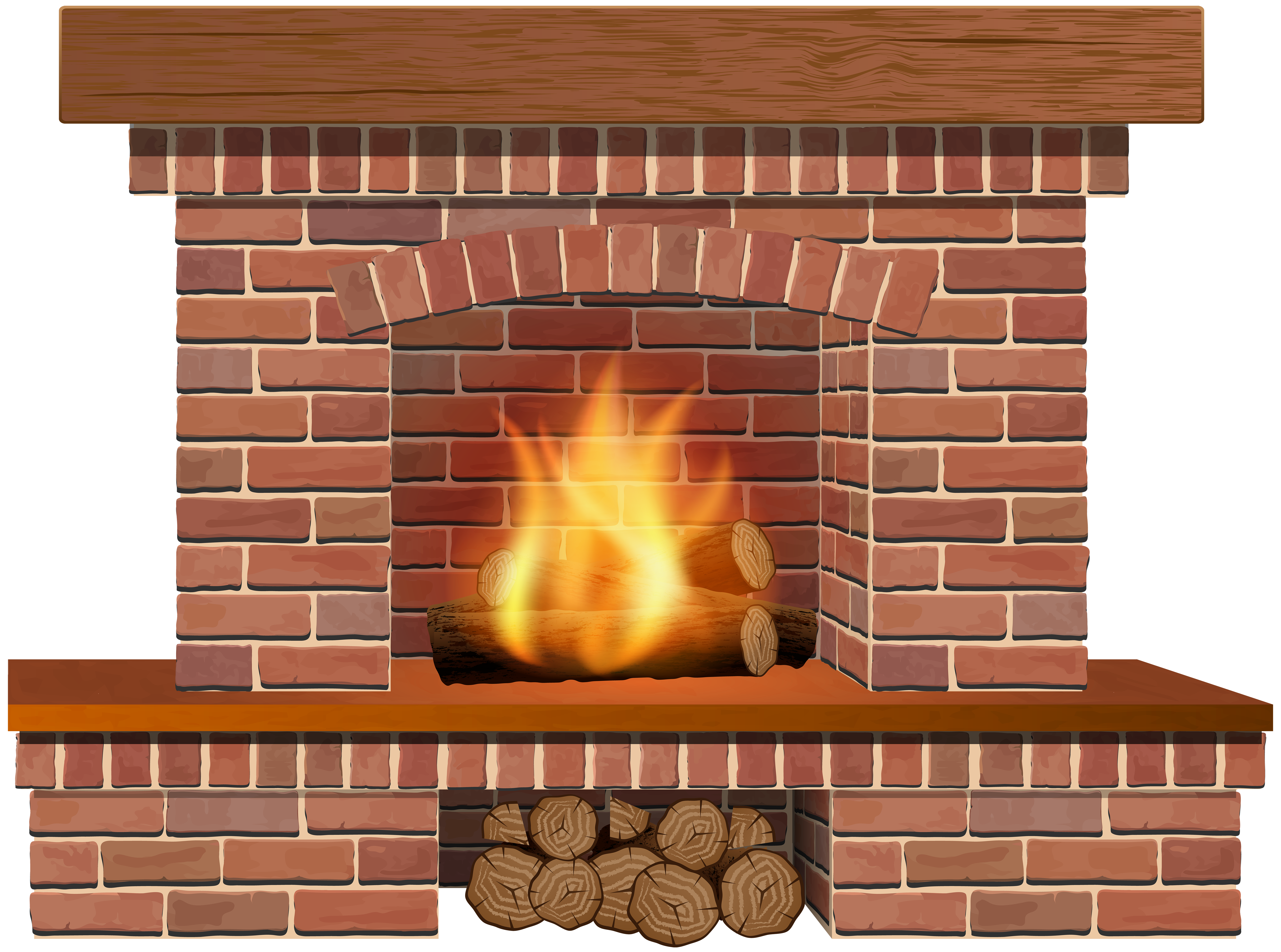 clip art fireplace