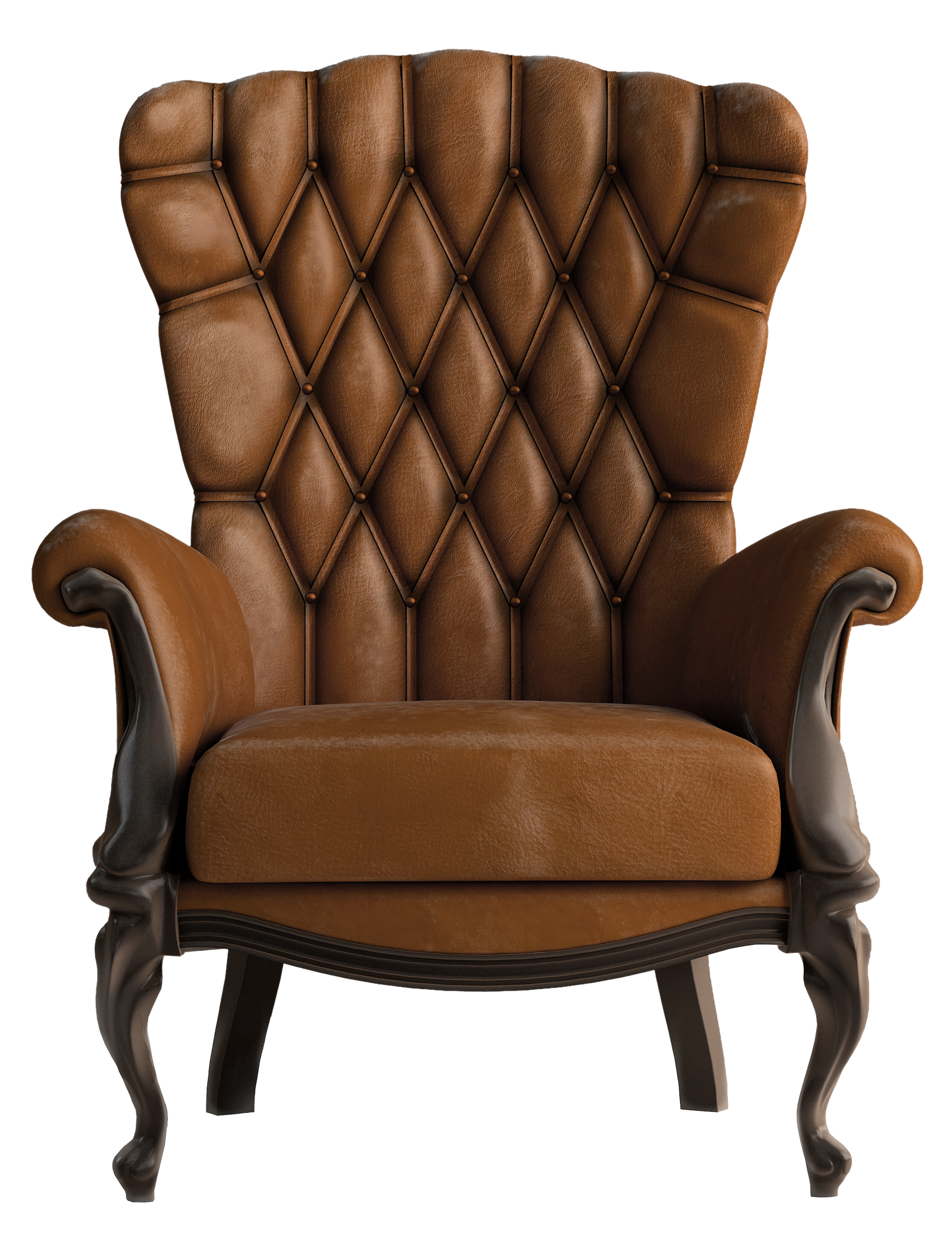Transparent_Brown_Leather_Chair_PNG_Clipart