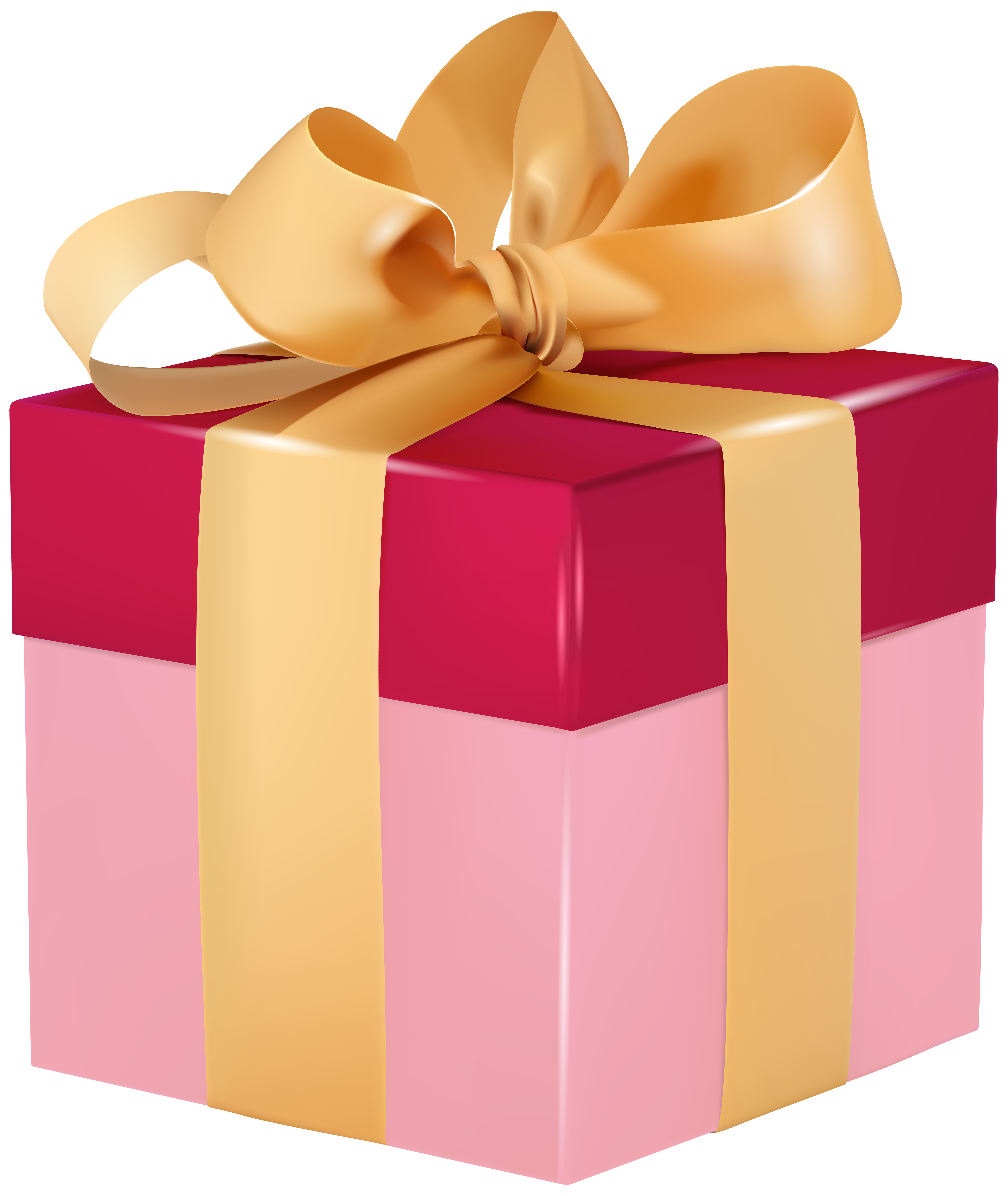 Gift Box Pink PNG Transparent Clipart​