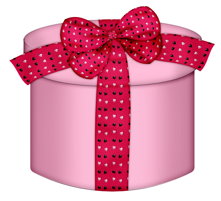 Pink Heart Round Gift Box PNG Clipart | Gallery Yopriceville - High ...