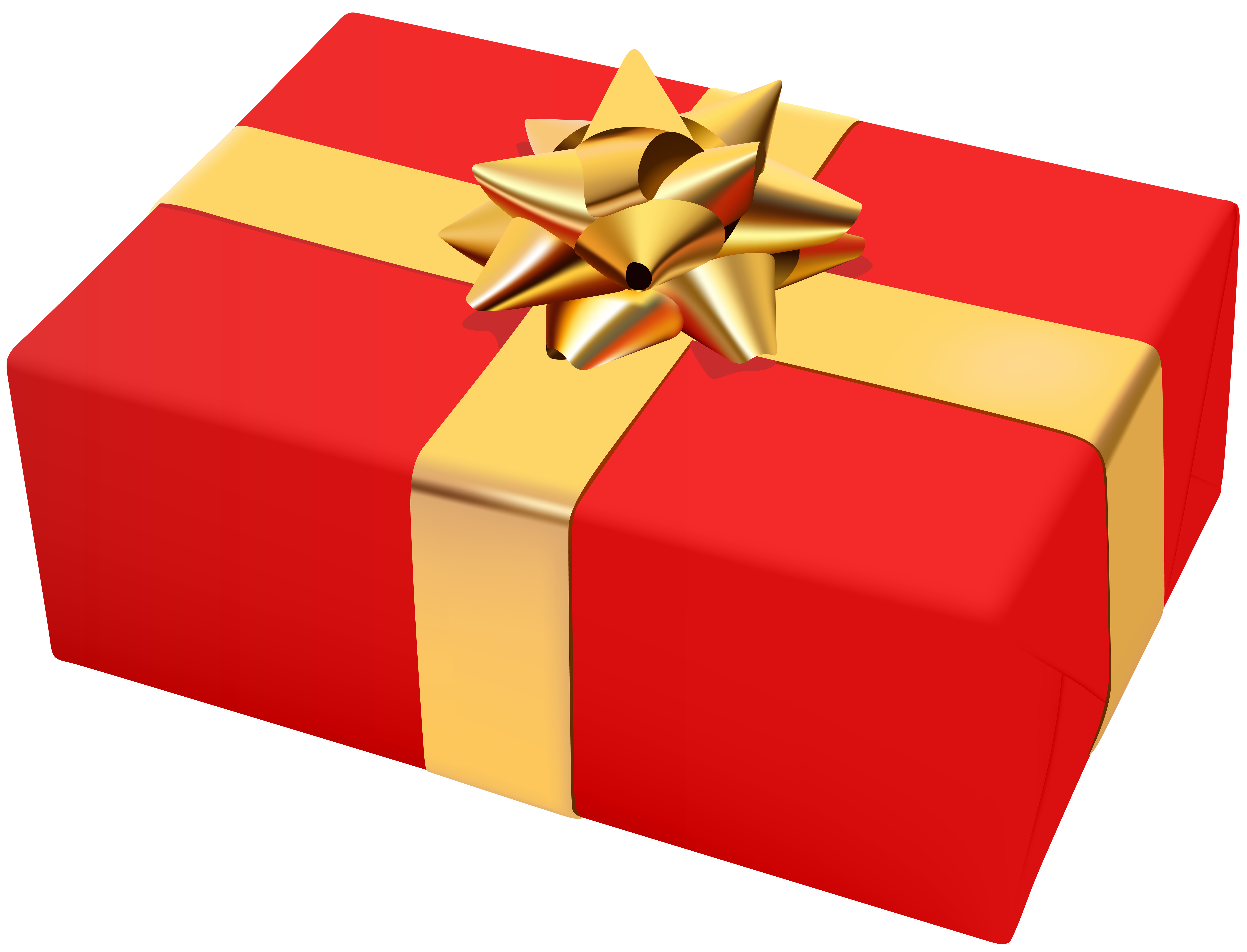 Gold Gifts Transparent Background - All Red Mania
