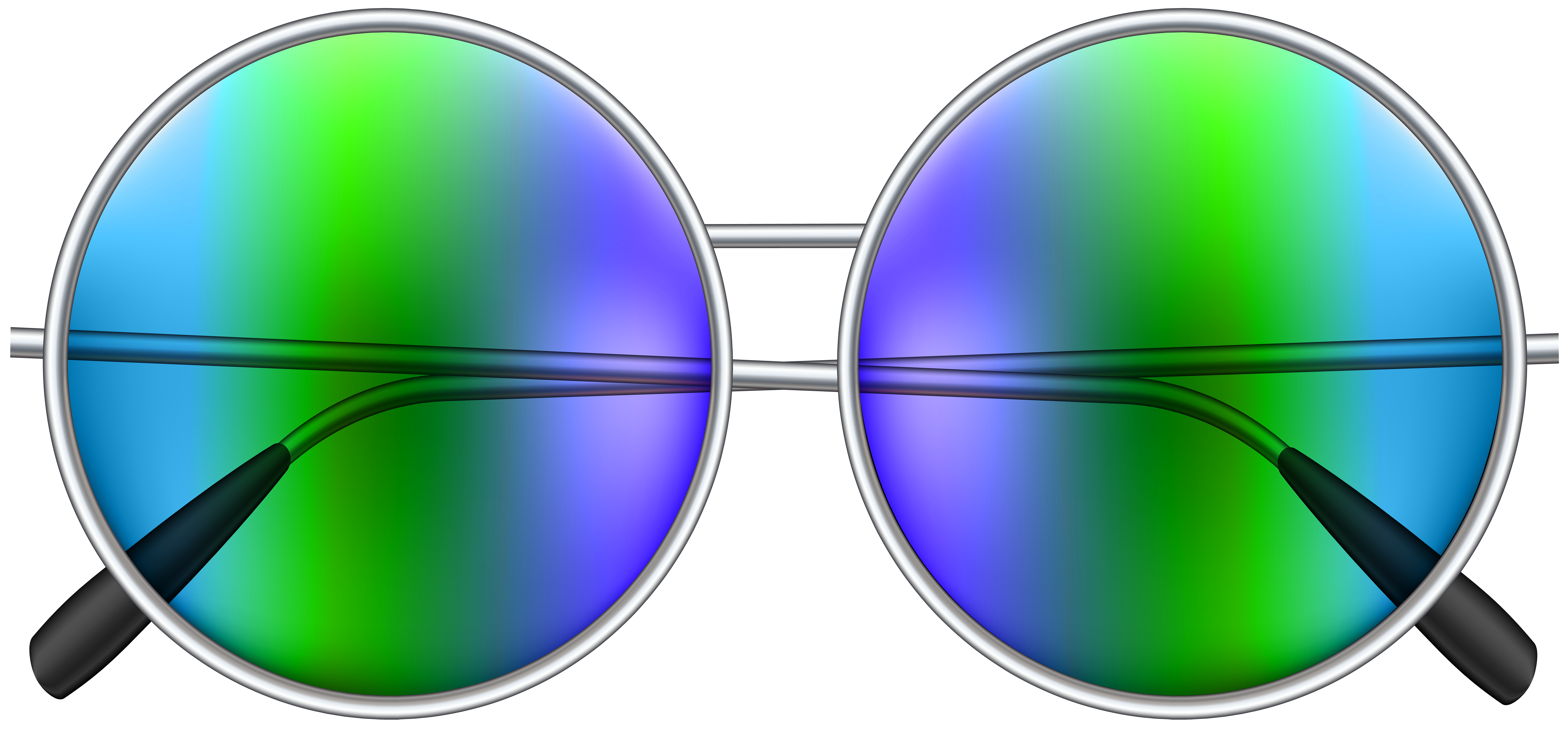 Hippie Glasses Png Clipart Free Download - Colourful Sunglasses