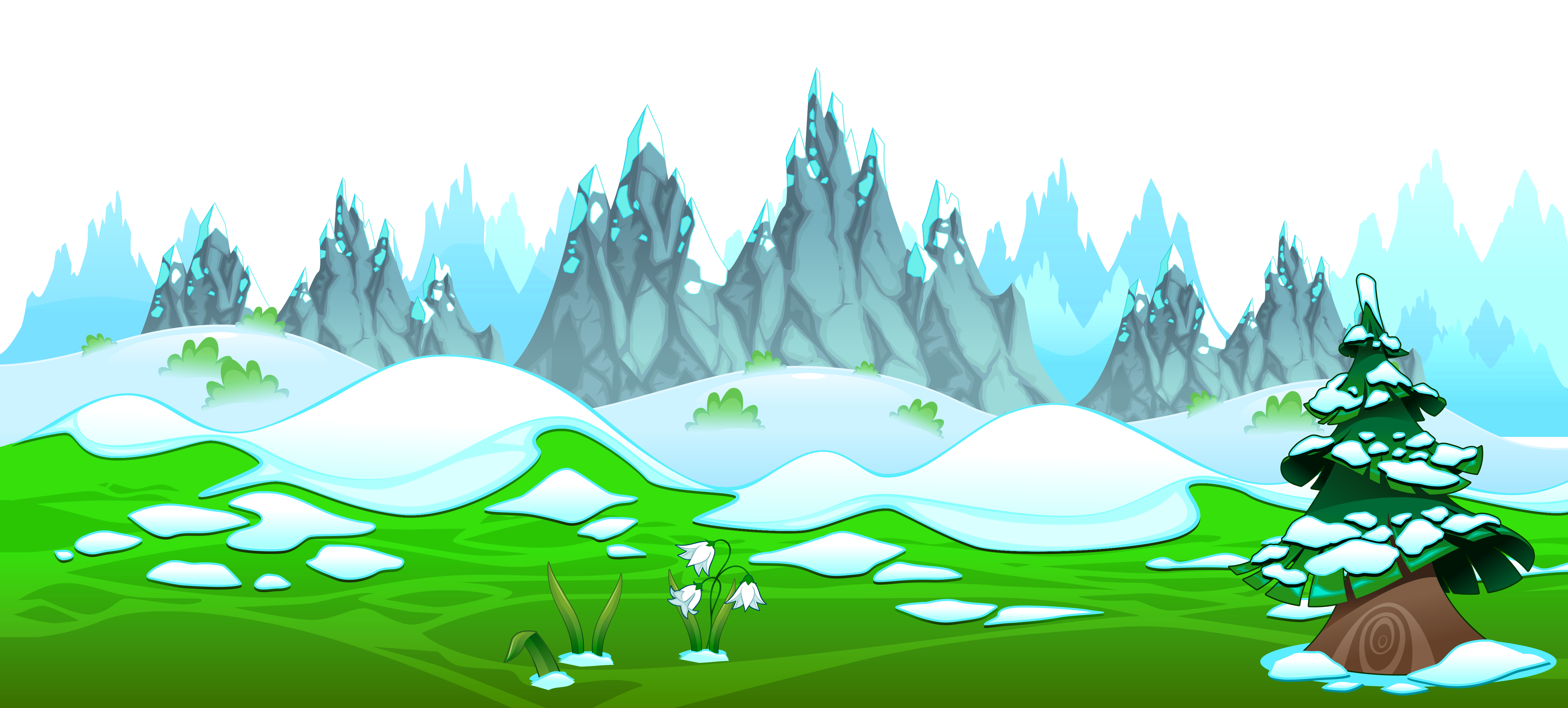 Early Spring With Icy Mountains Ground Png Clipart Gallery Yopriceville High Quality Images And Transparent Png Free Clipart