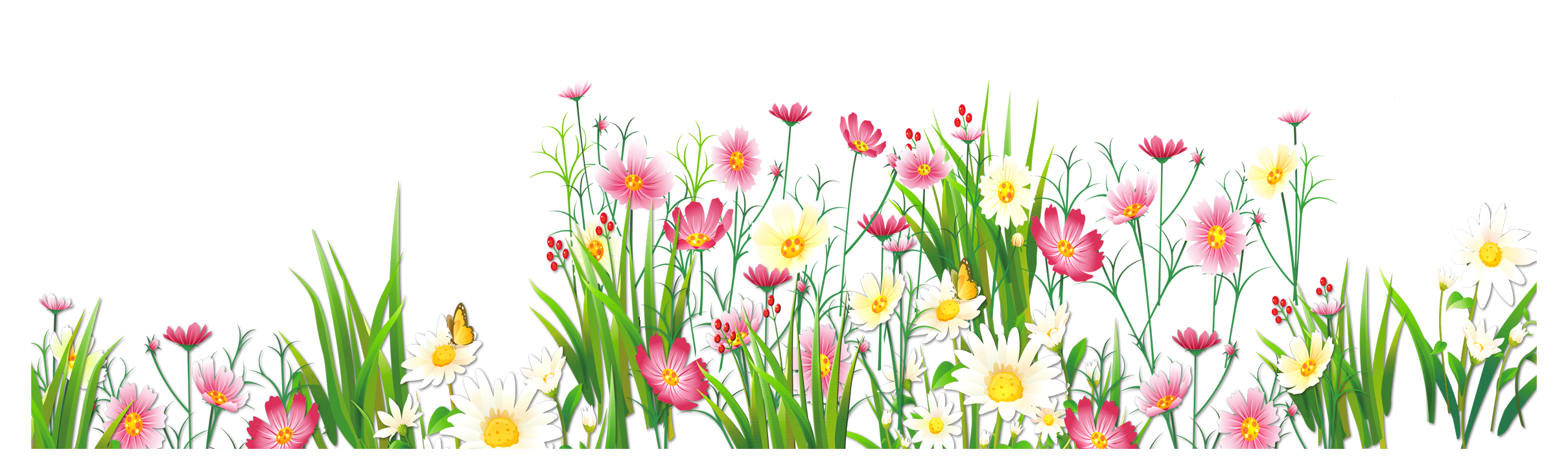 Flowers And Grass Png Picture Clipart Gallery Yopriceville High Quality Images And Transparent Png Free Clipart