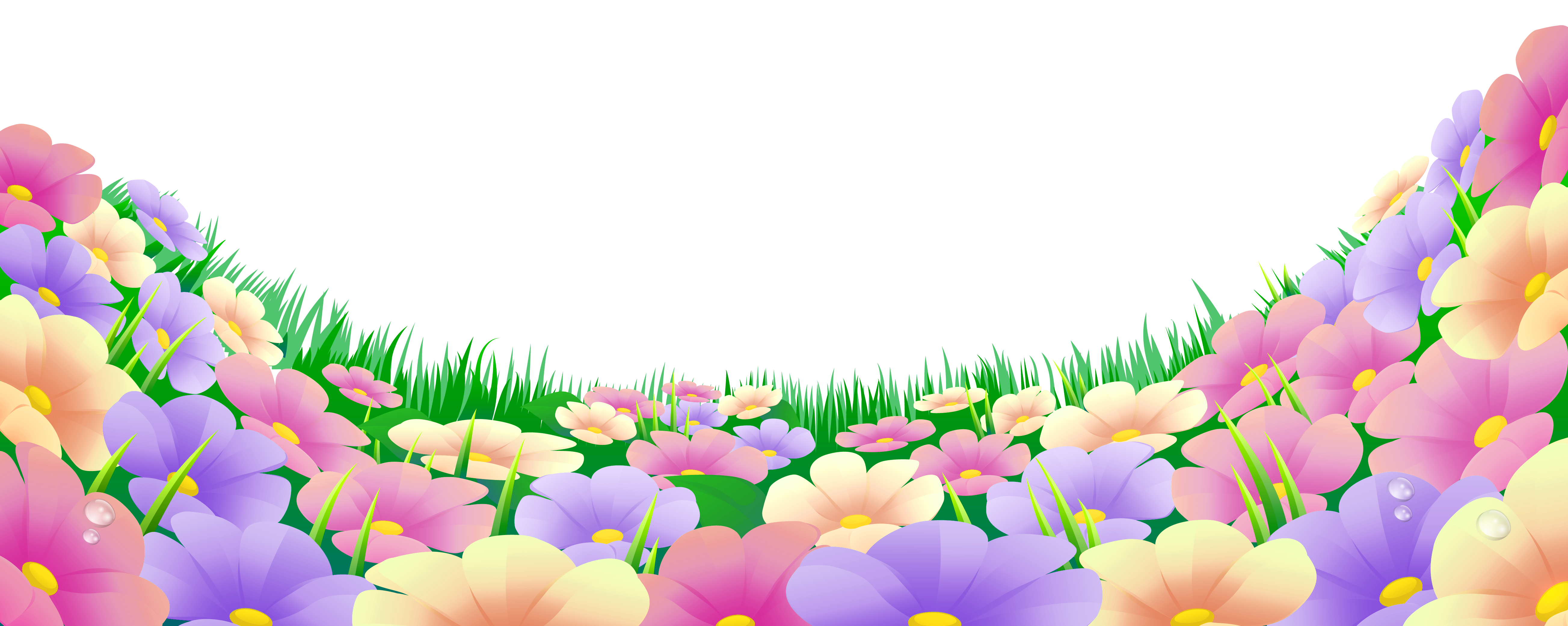 Spring Flowers Background​  Gallery Yopriceville - High-Quality Free Images  and Transparent PNG Clipart