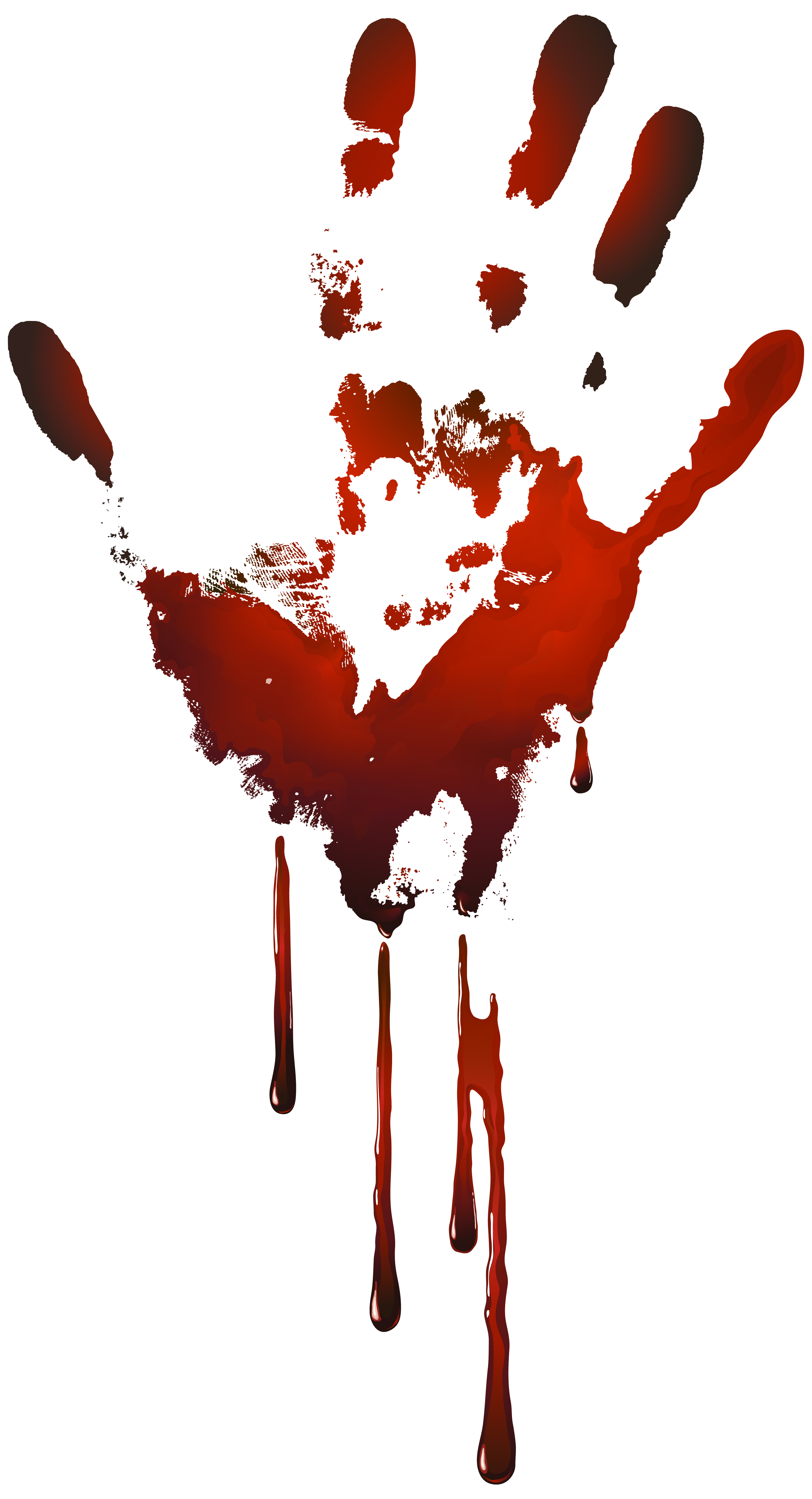 bloody handprint clipart