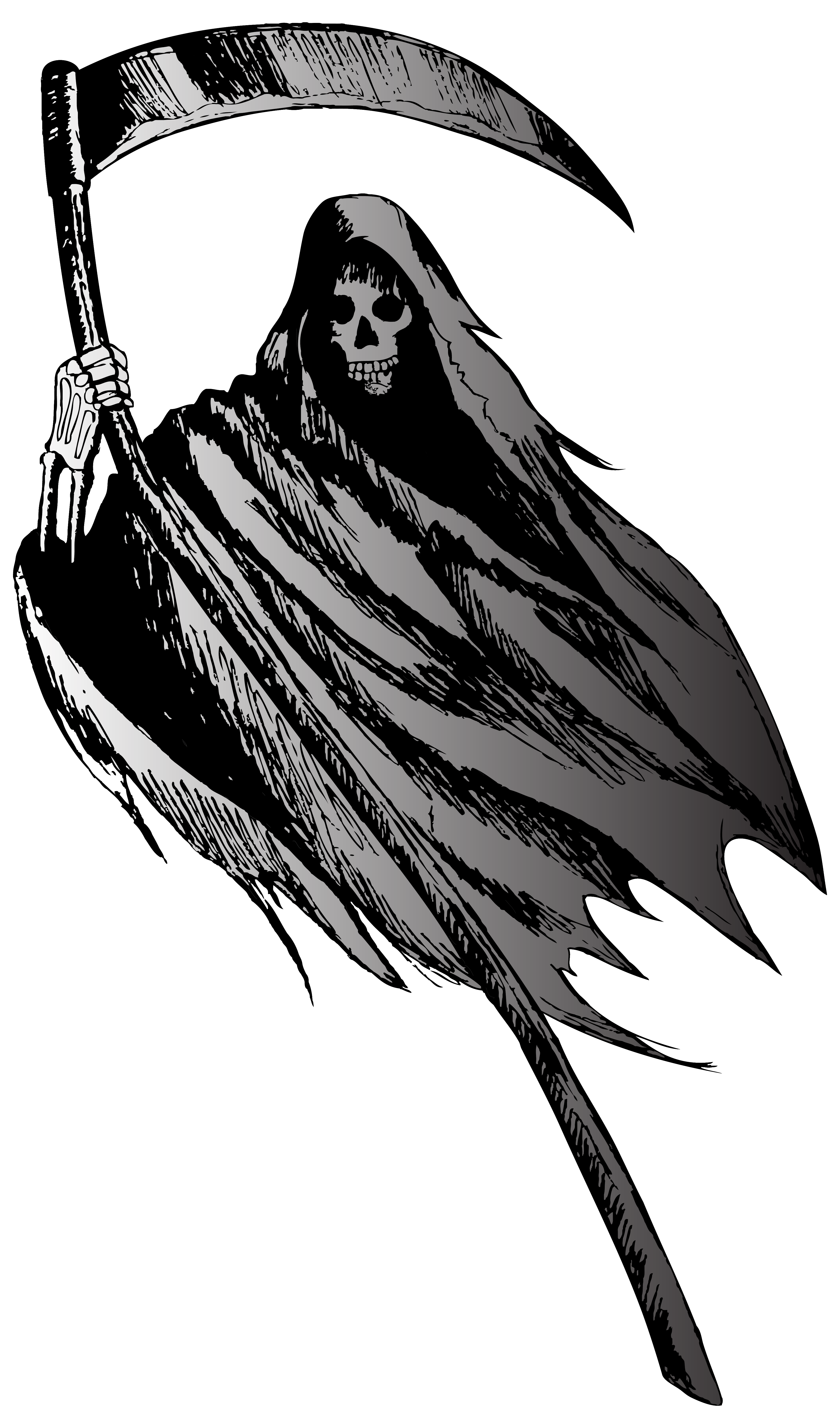 Grim Reaper Silhouette PNG Clip Art Image​  Gallery Yopriceville -  High-Quality Free Images and Transparent PNG Clipart