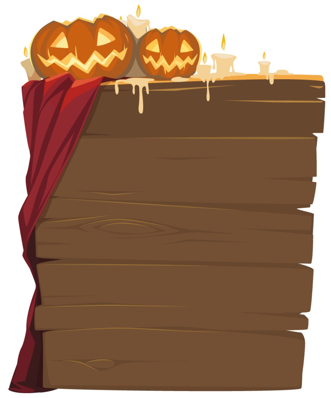 Halloween Wooden Decor PNG Clipart | Gallery Yopriceville - High ...