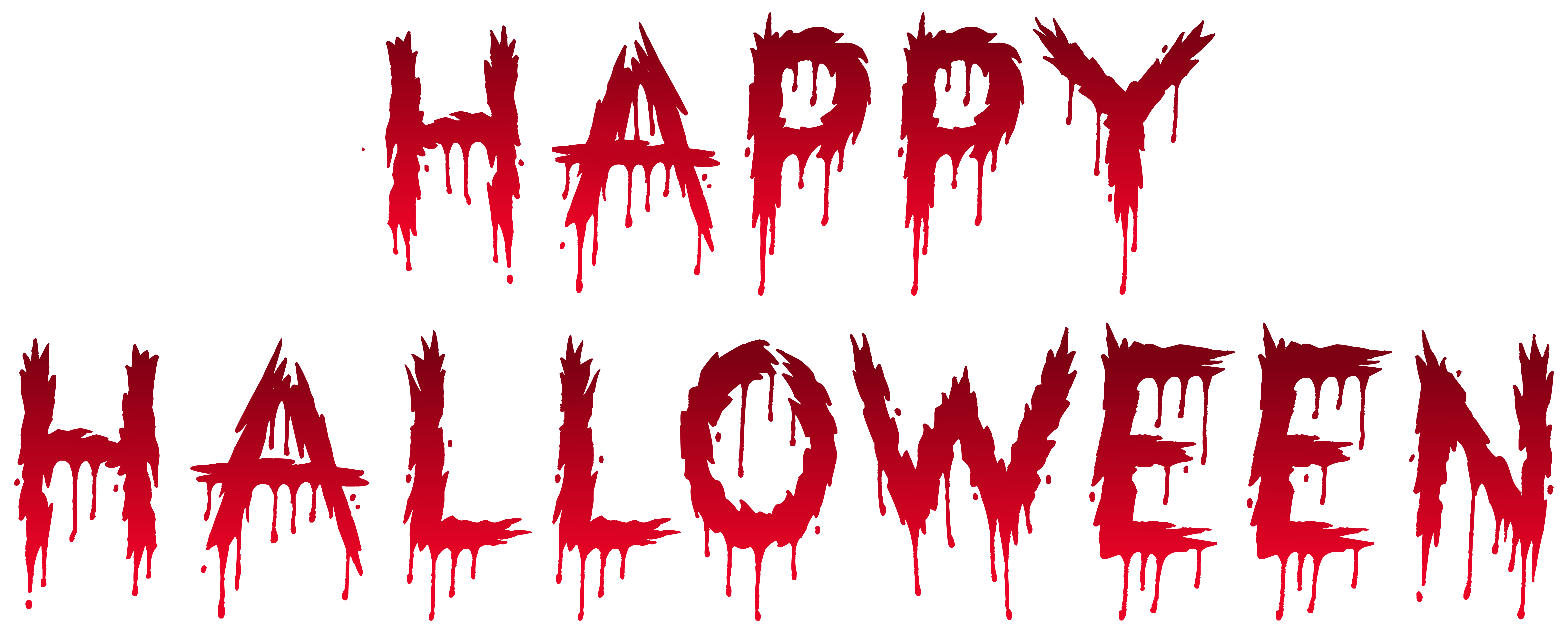 Happy Halloween Bloody Text PNG Clipart | Gallery Yopriceville - High