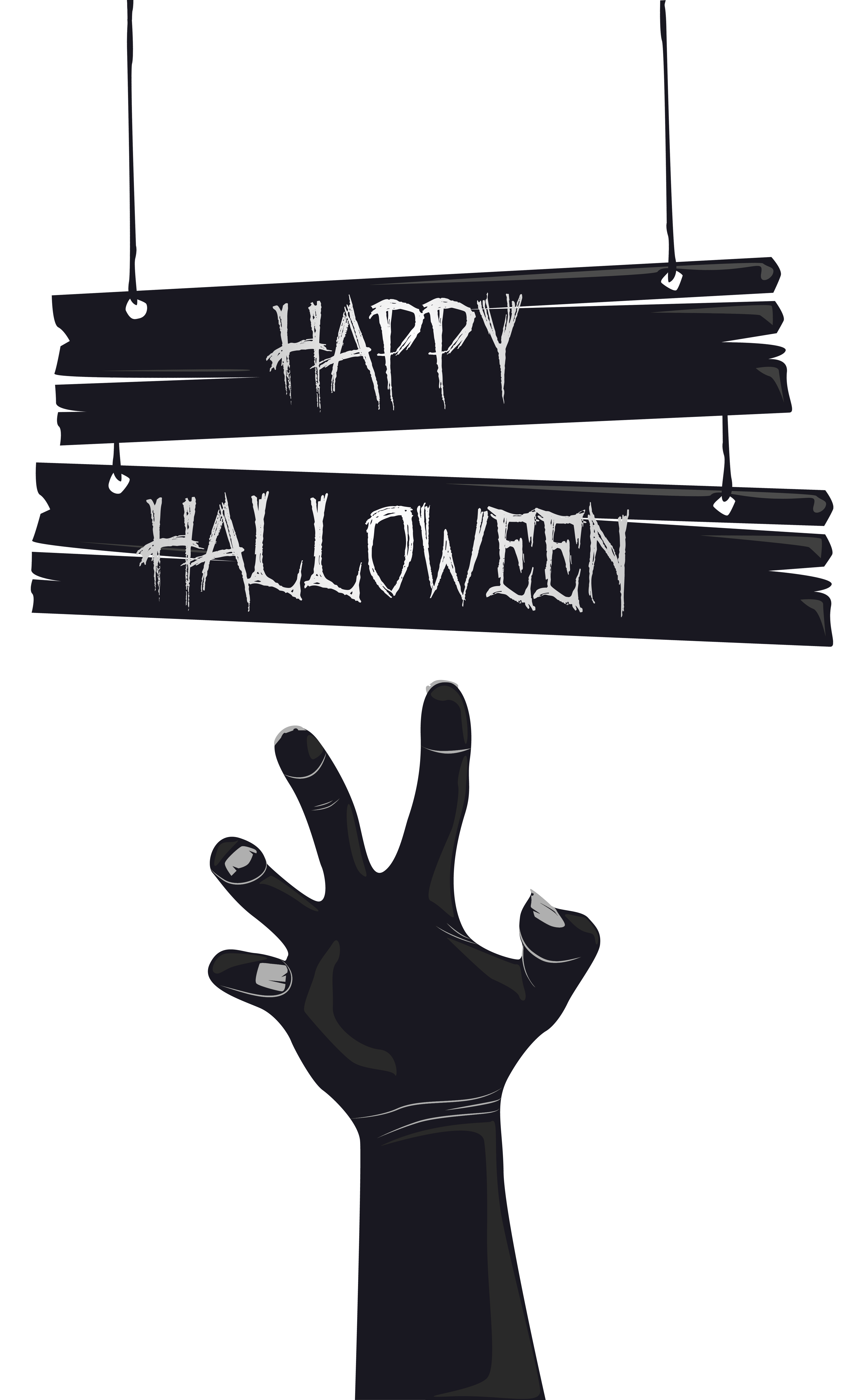 Download Happy Halloween With Grave Hand Png Image Gallery Yopriceville High Quality Images And Transparent Png Free Clipart