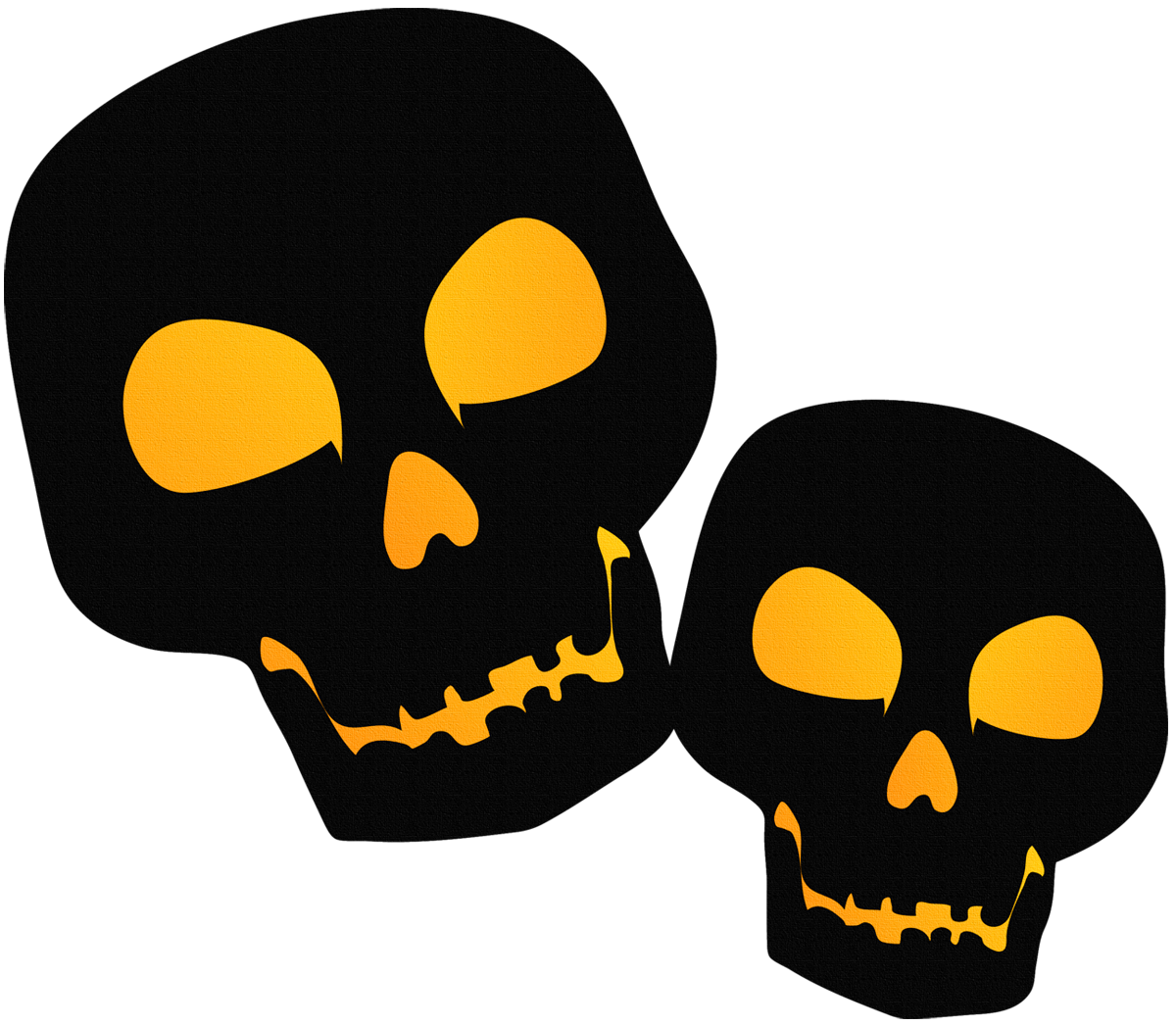 large black png halloween skulsl clipart gallery christmas ornament silhouette