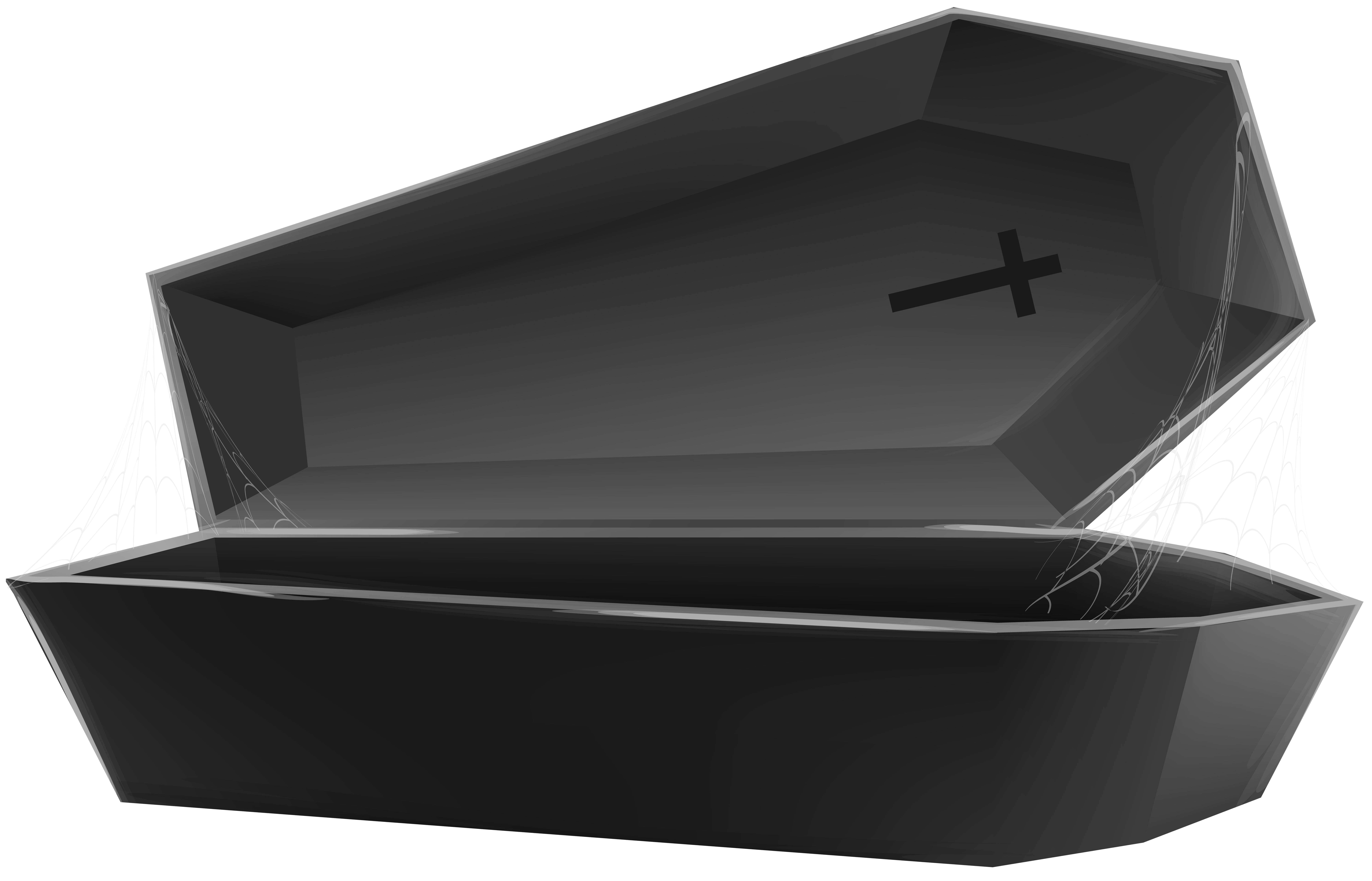 Open Coffin Black Transparent PNG Clip Art Image | Gallery Yopriceville